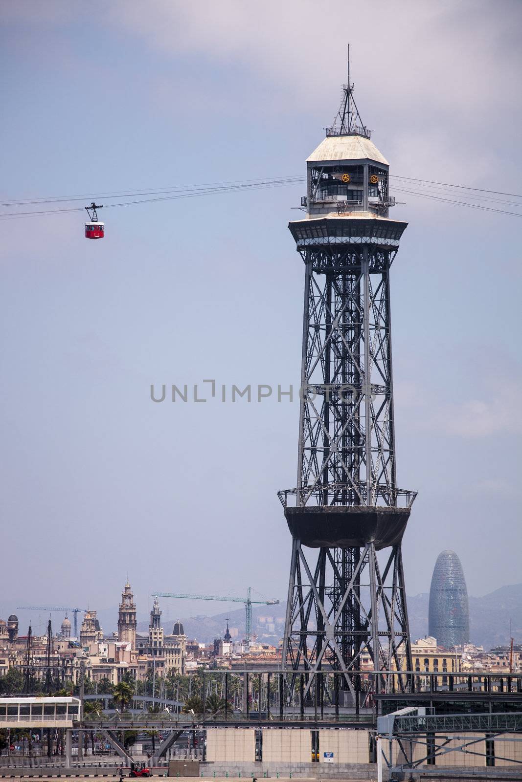Montjuic Cable Car tower by ints