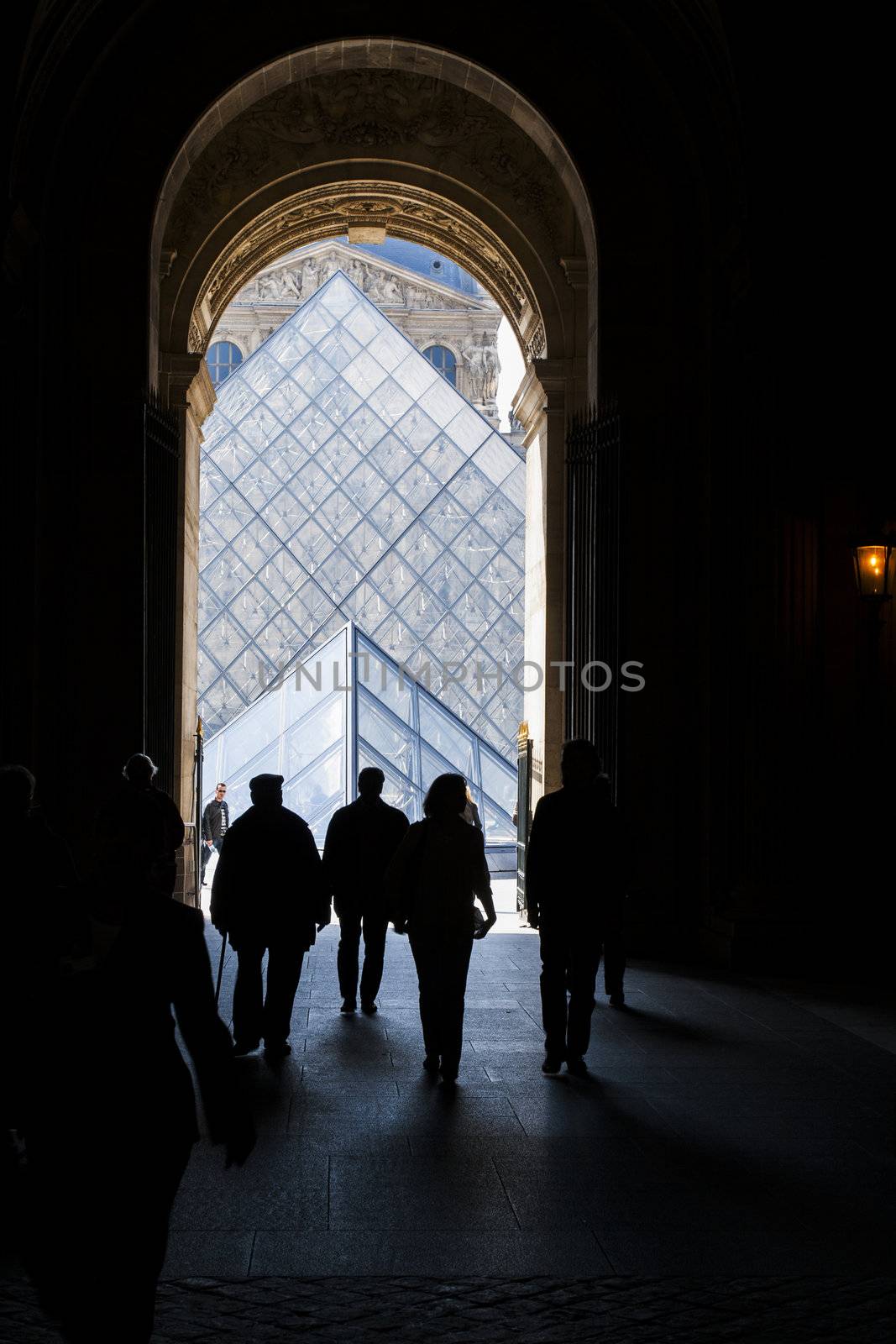 Glass Pyramid at the Louvre Museum by ints