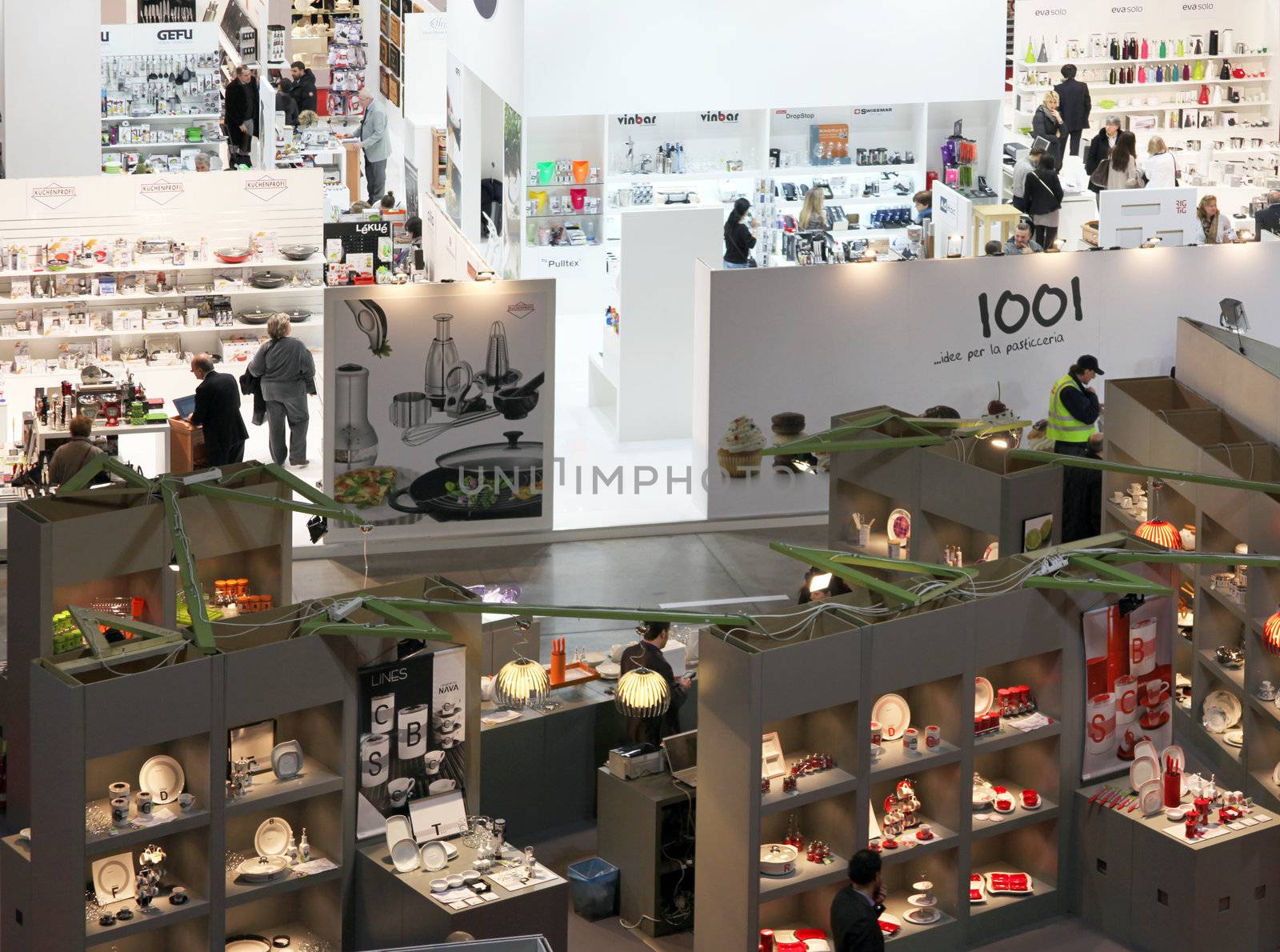 People visit Macef, International Home Show Exhibition dedicated to interior design, home luxury and furniture innovation in Milan, Italy.