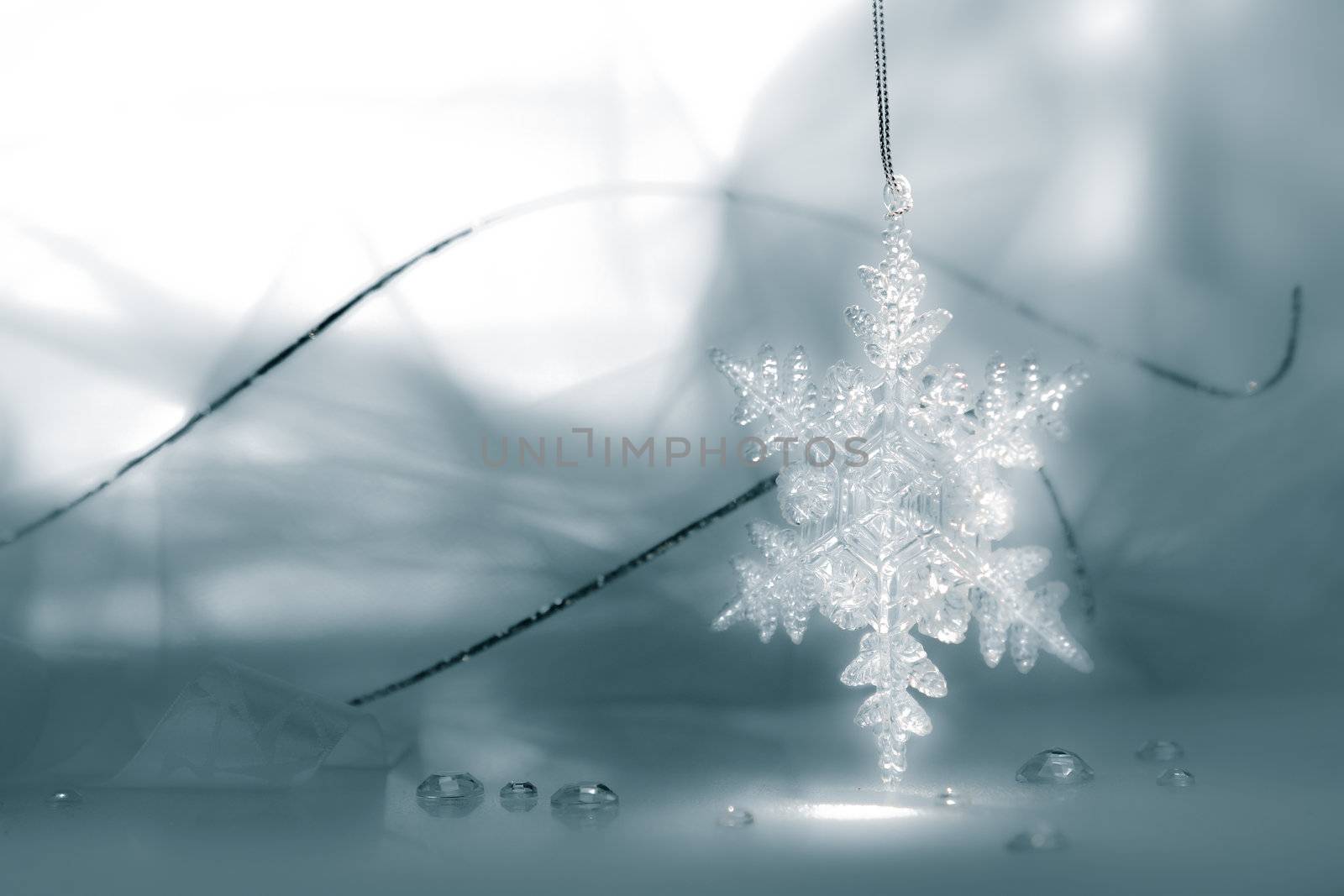 Snowflake Holiday Background by sketchyT