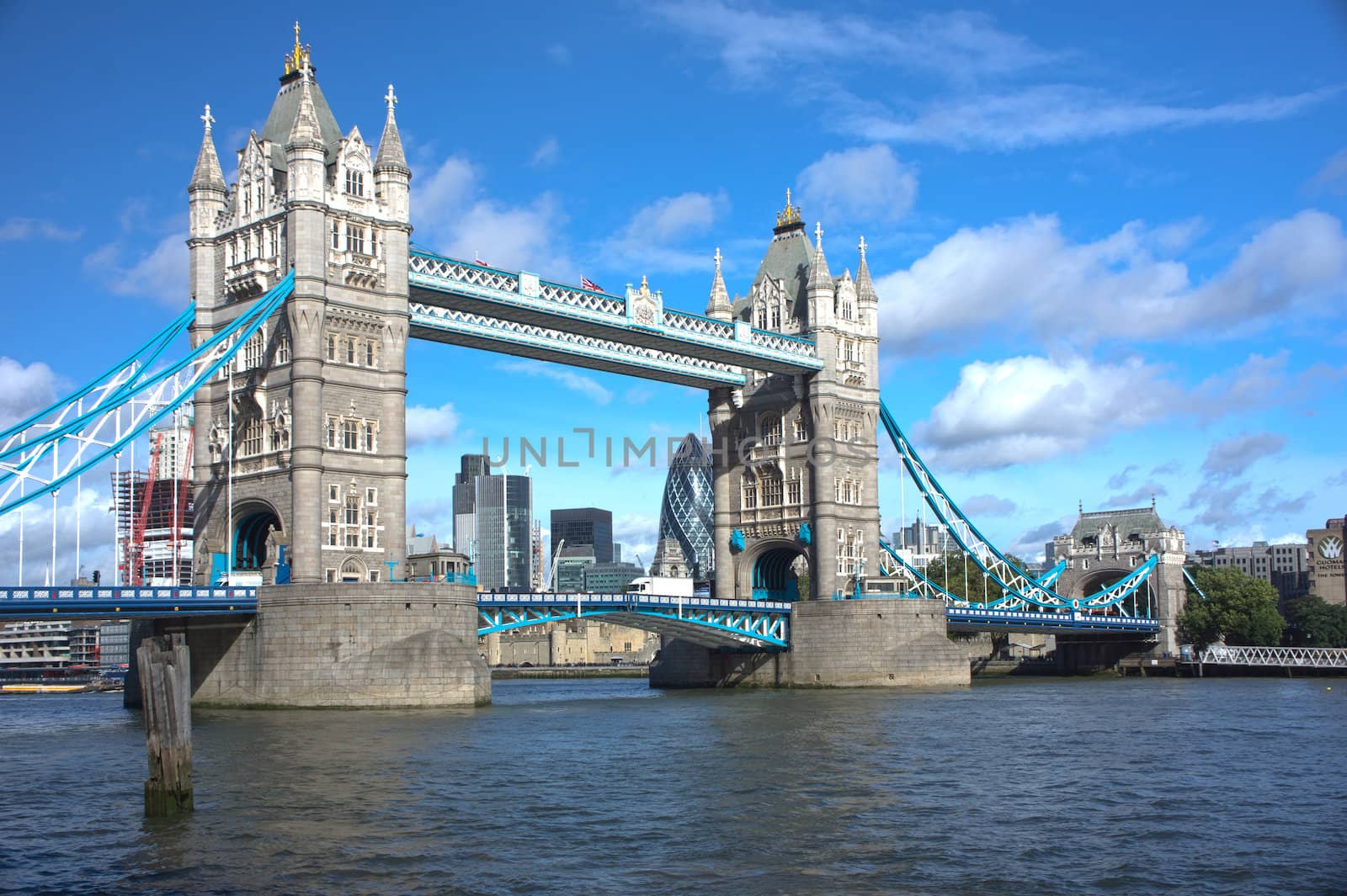LONDON - SEPTEMBER 25.  Tower Bridge, one of the most iconic bridges over the River Thames, on September 25, 2012 in London, United Kingdom.