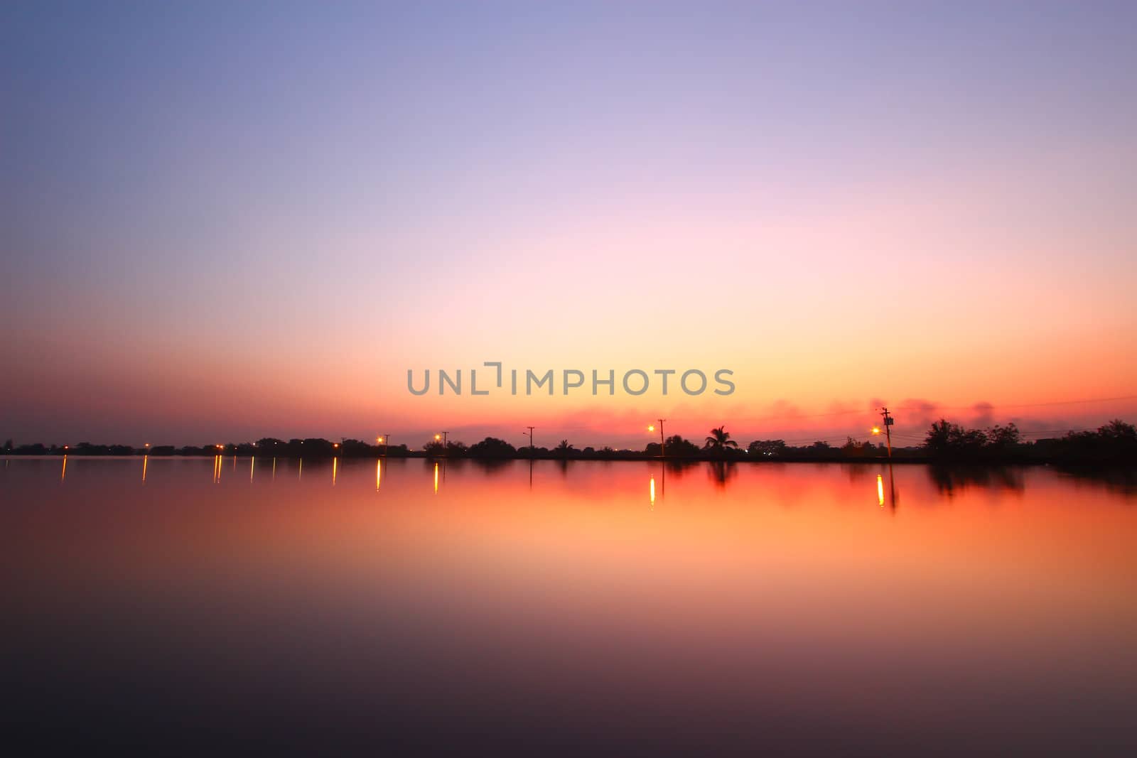 Sunset along the pond by bajita111122