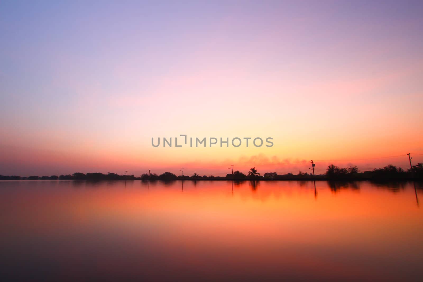 Sunset along the pond by bajita111122