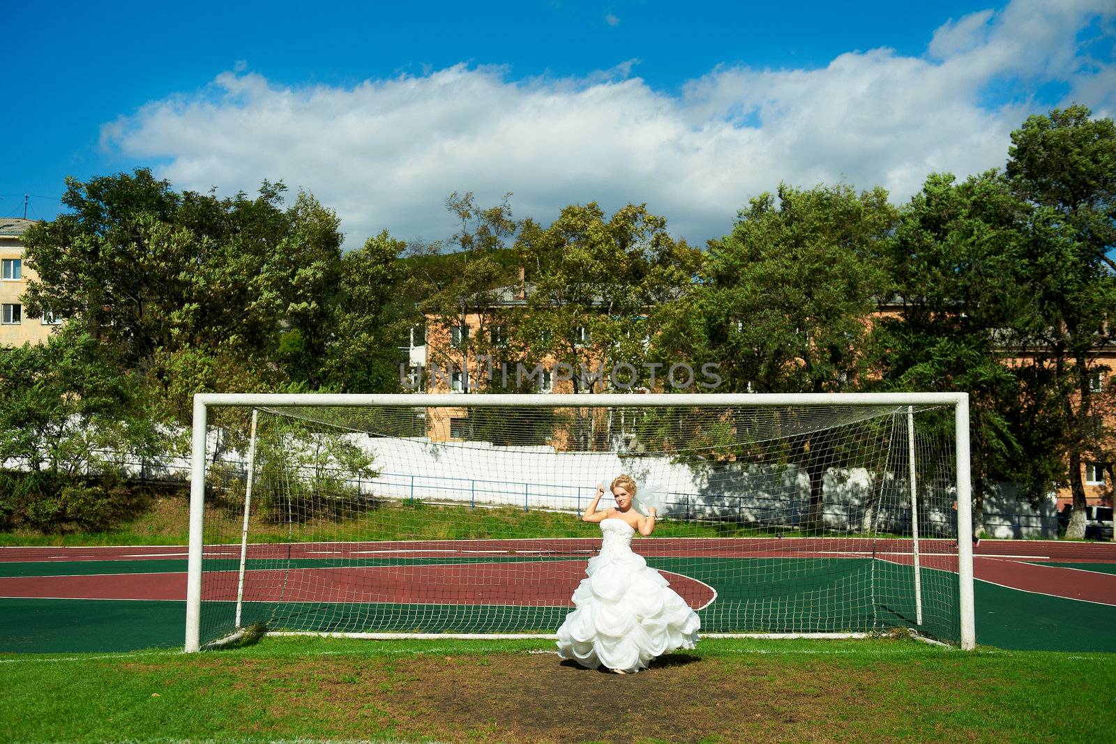 Bride on the football field by Svetlana1204