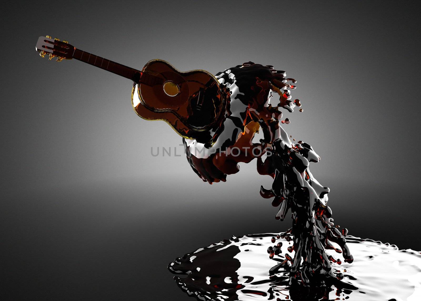 Guitar in water by videodoctor