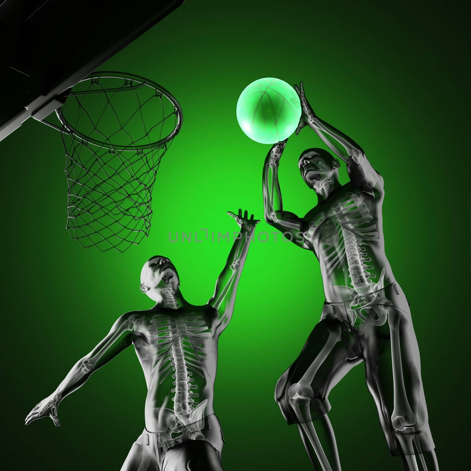 basketball game player made in 3D