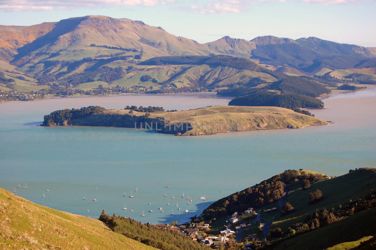 Lyttelton harbor hill view by danemo