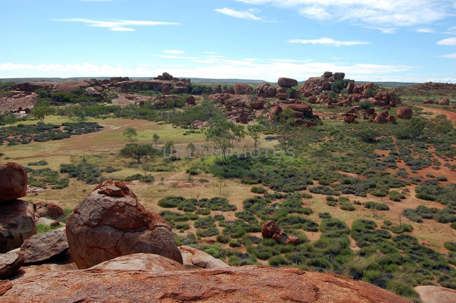 Devil Marbles stone formation outback Australia by danemo