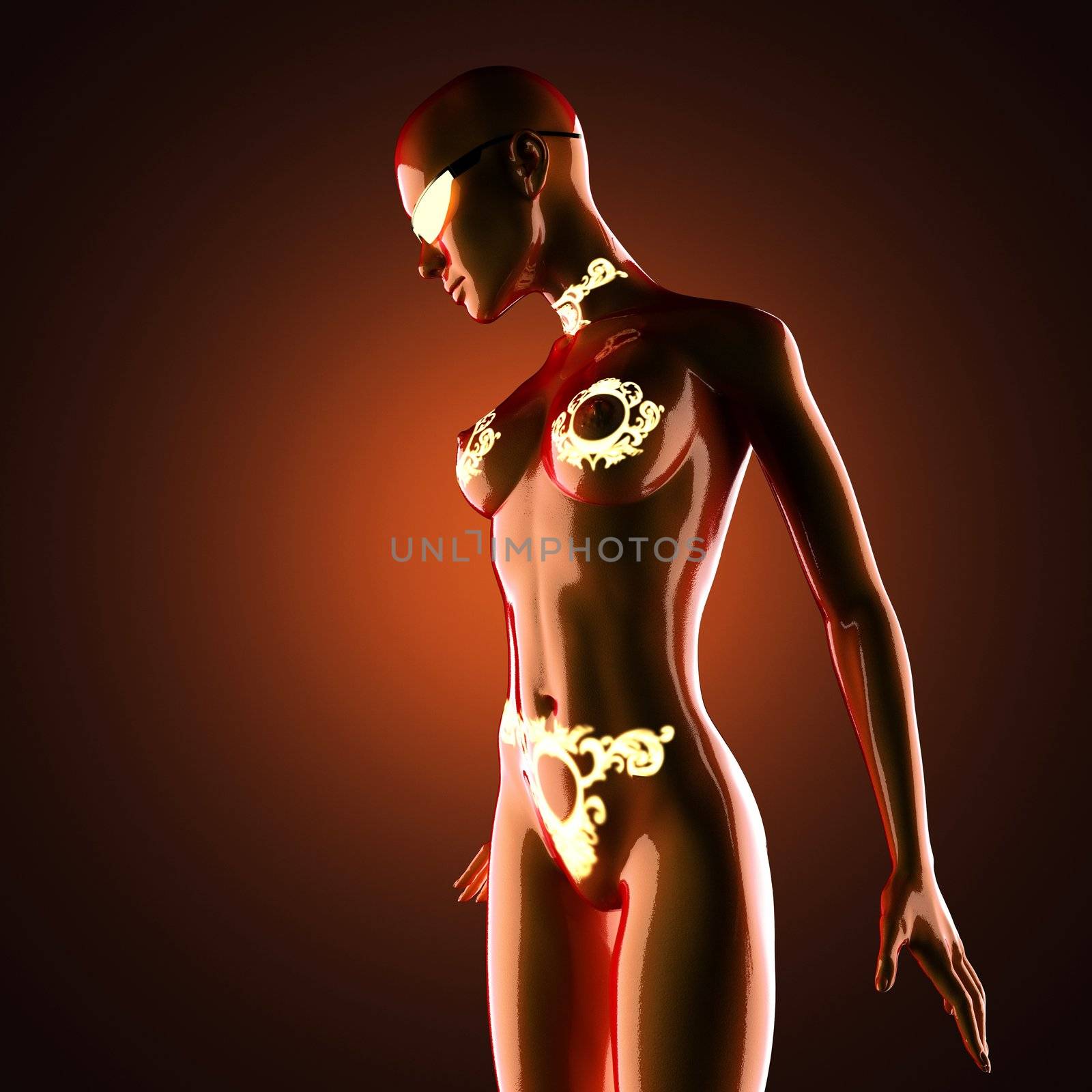 latex woman