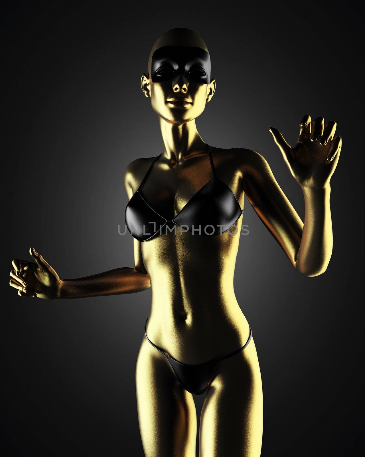 golden woman by videodoctor