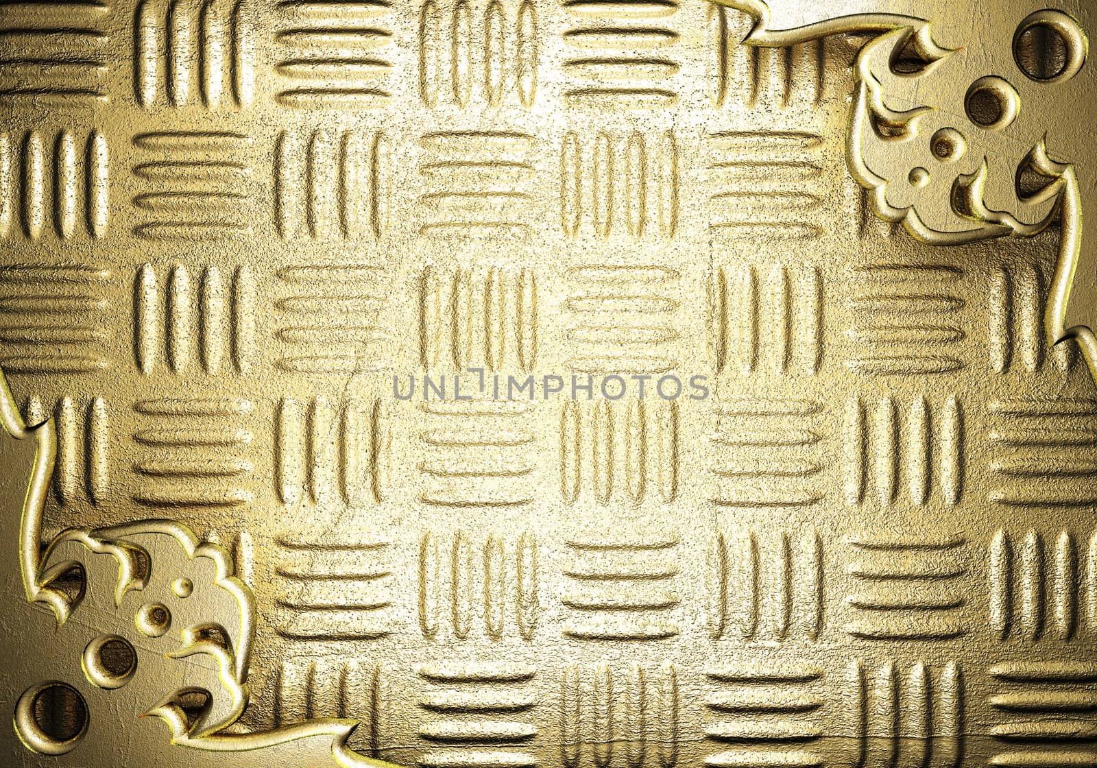 golden background made in 3D