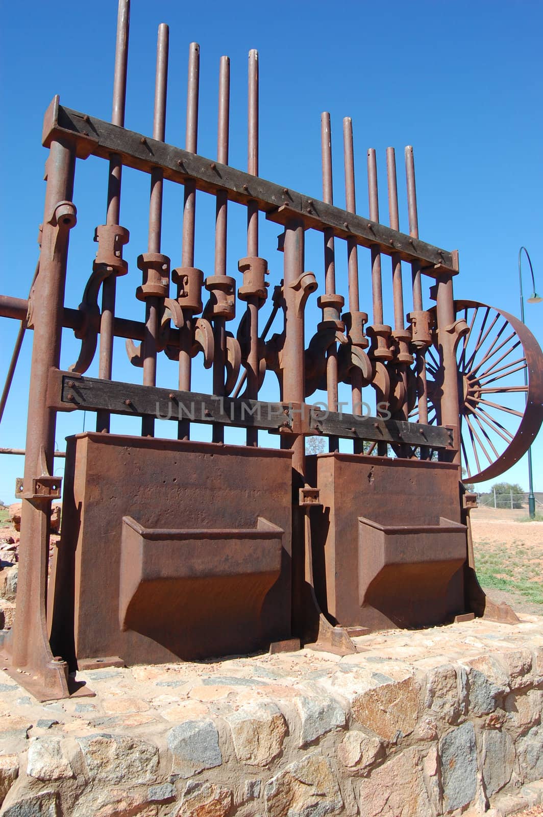 Gold mining industrial monument, Australia