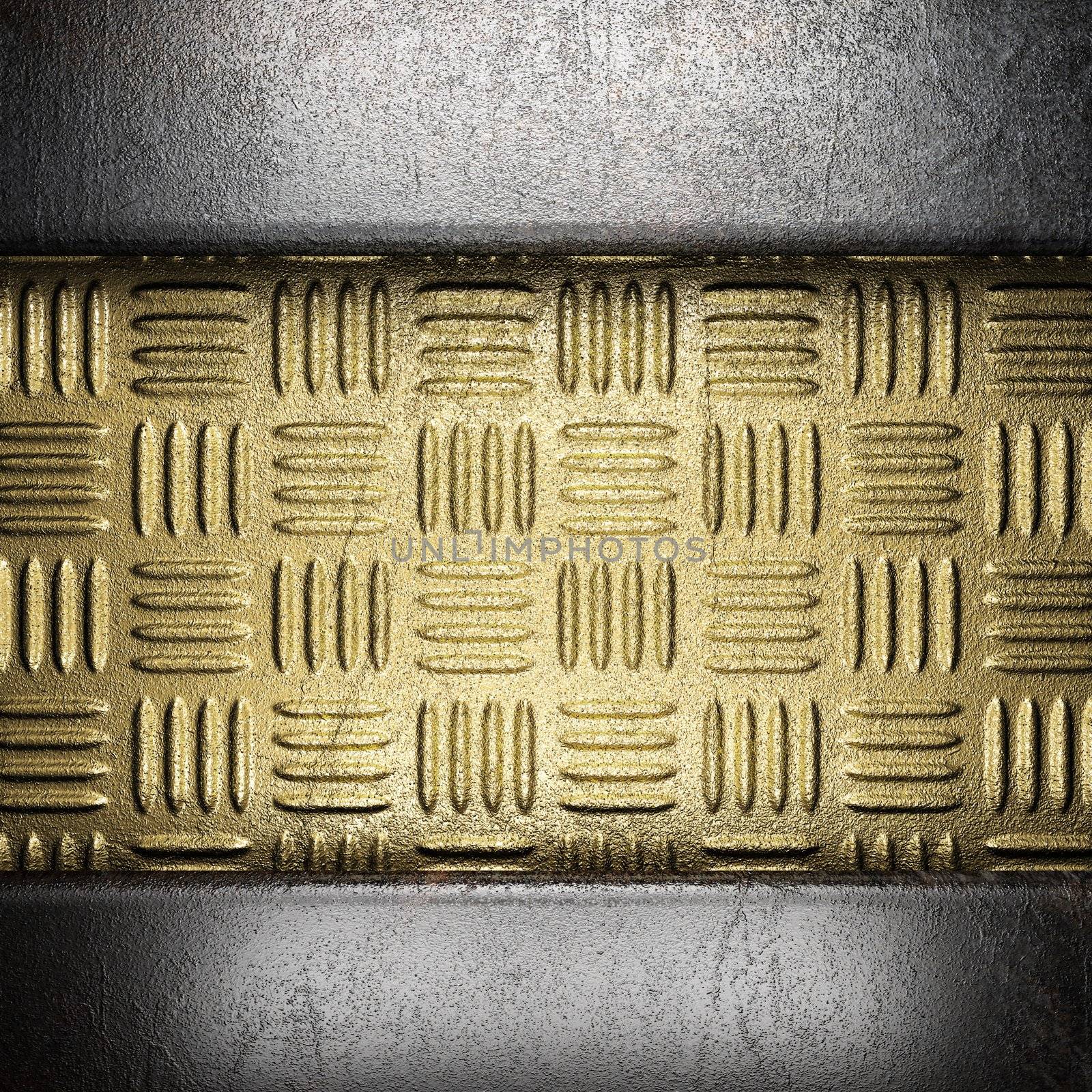 metal on gold made in 3D