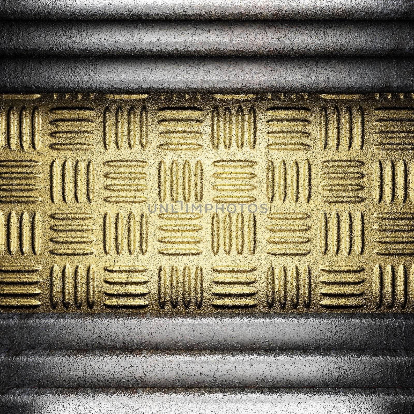 metal on gold made in 3D
