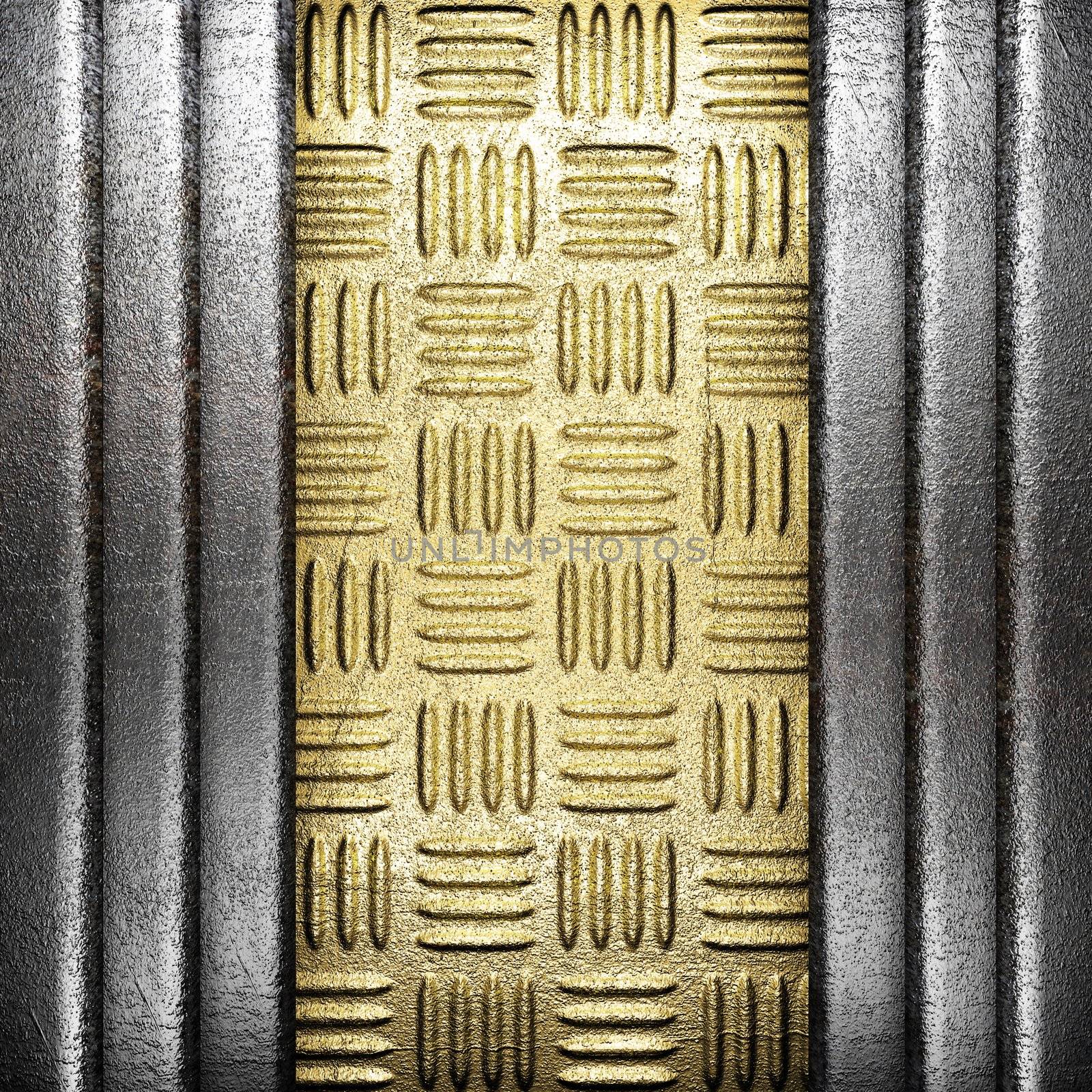 metal on gold made in 3D