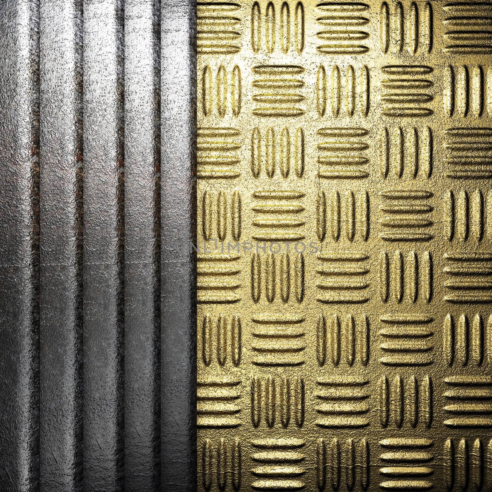 metal on gold made in 3D