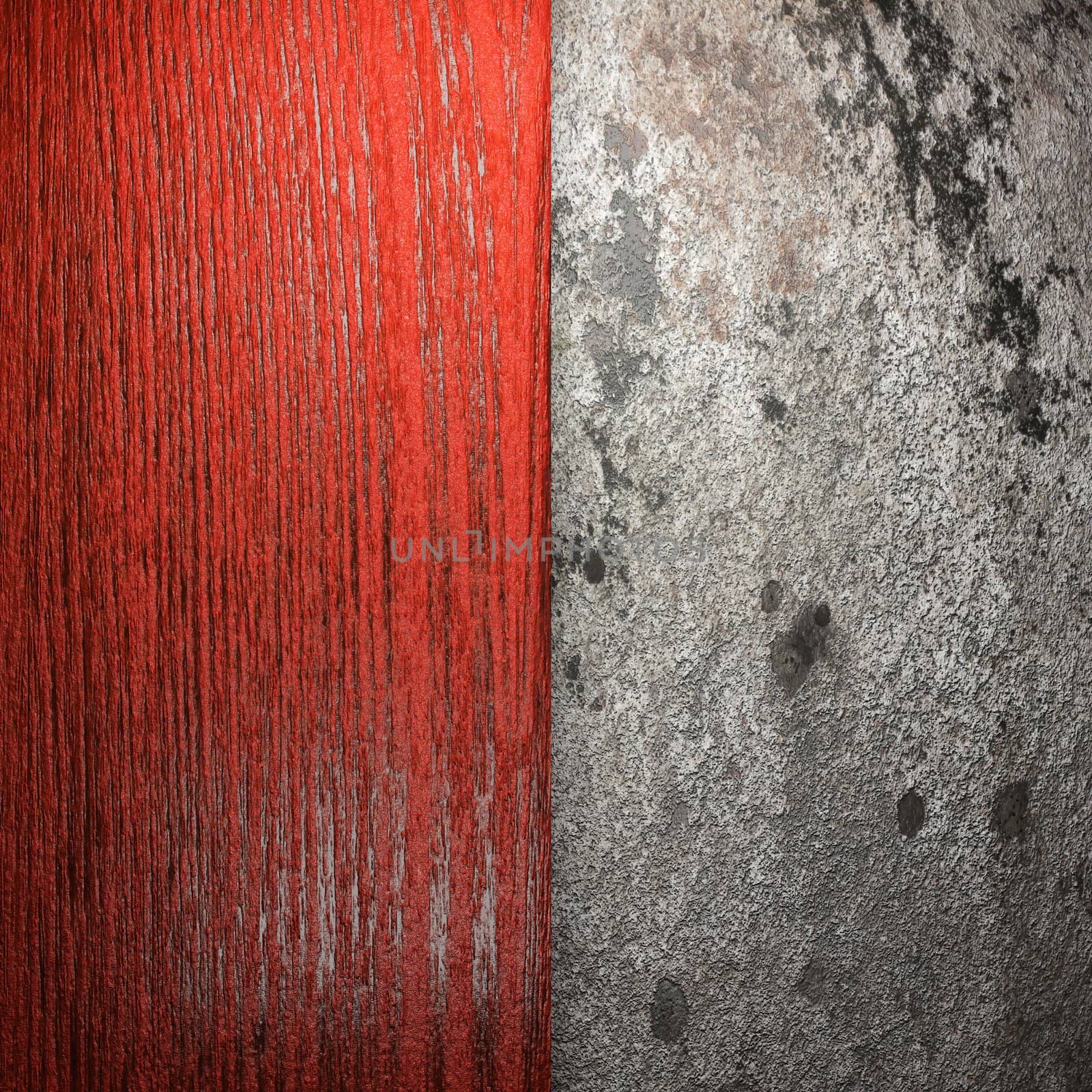 wood on wall made in 3D