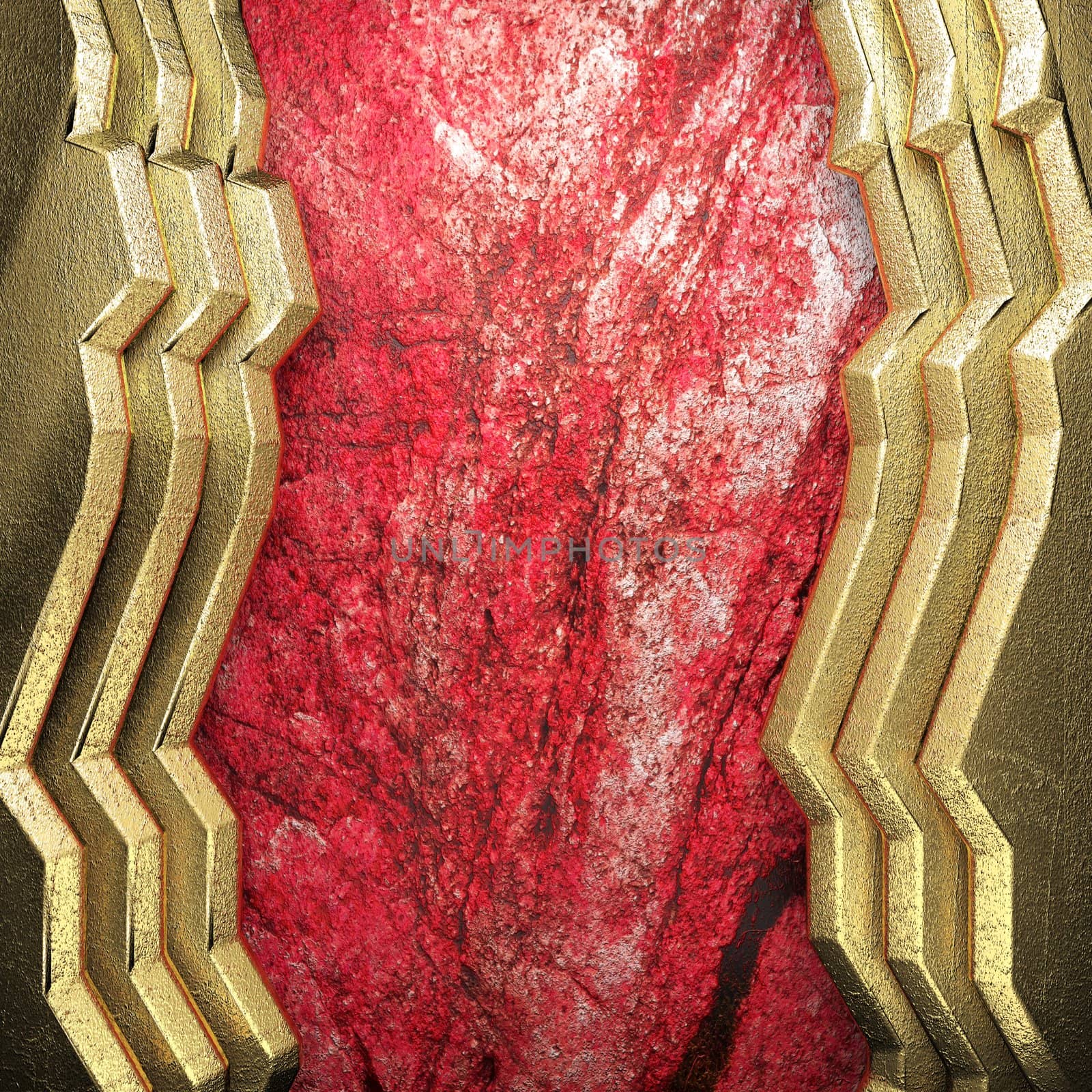 golden background made in 3D