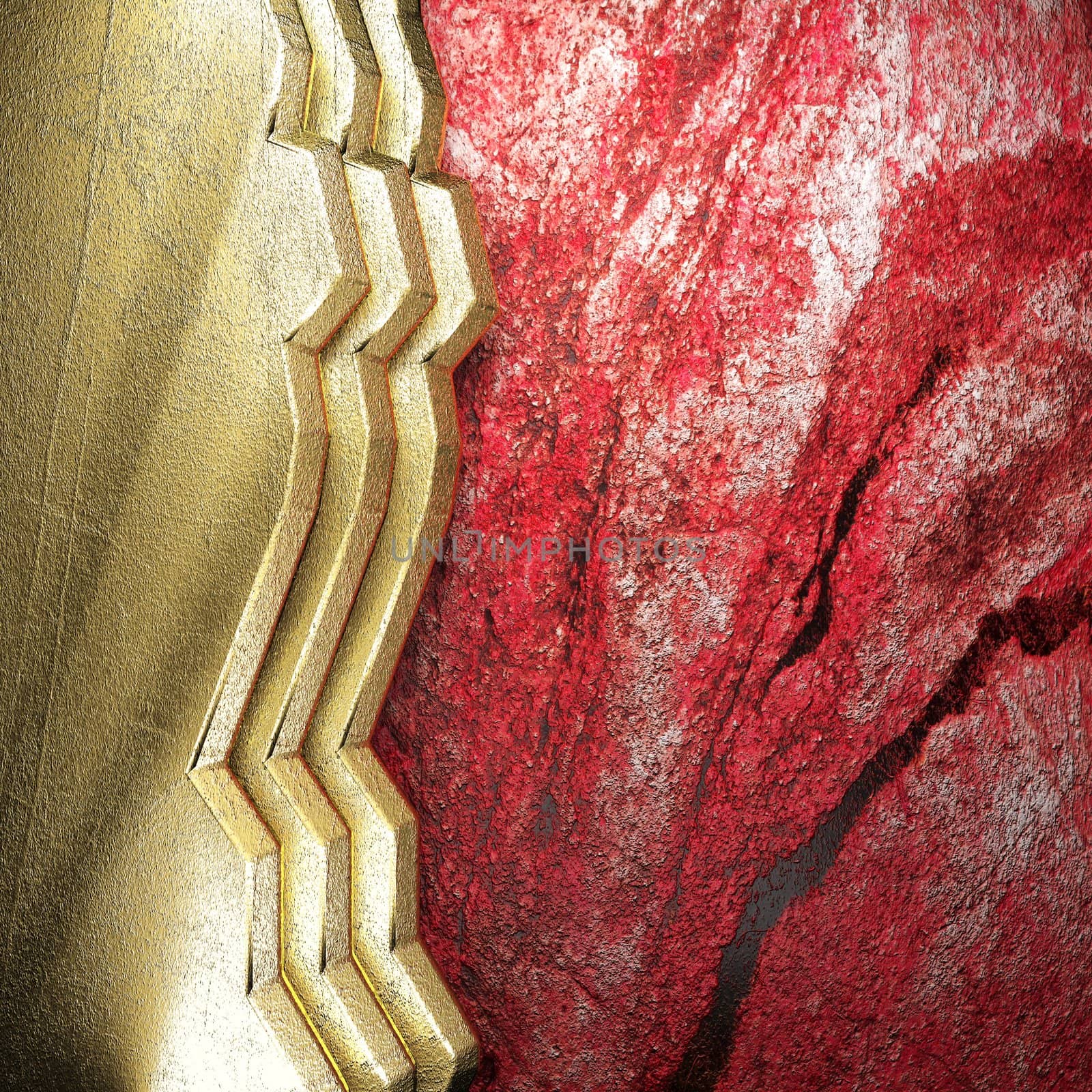 golden background made in 3D