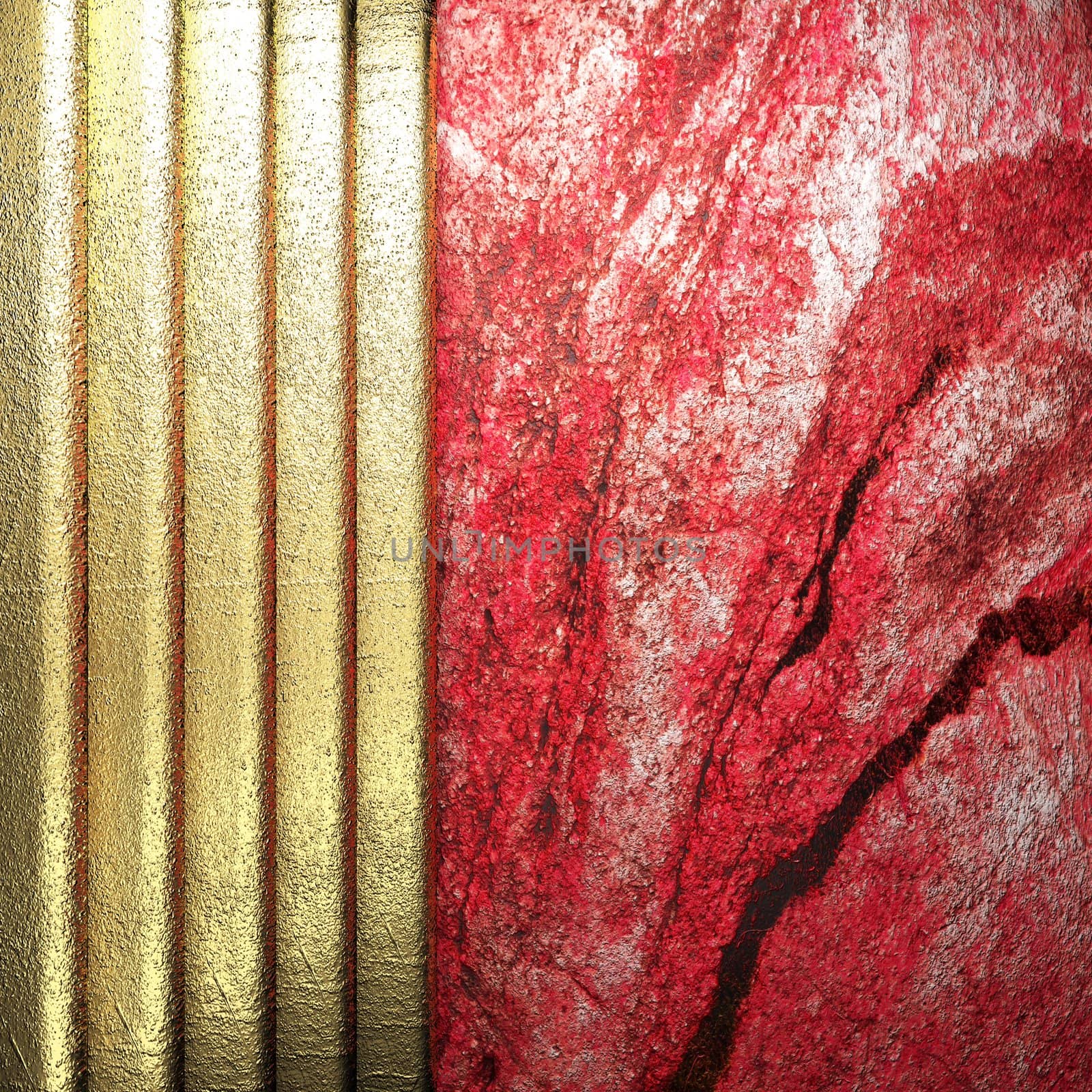 golden background made in 3D