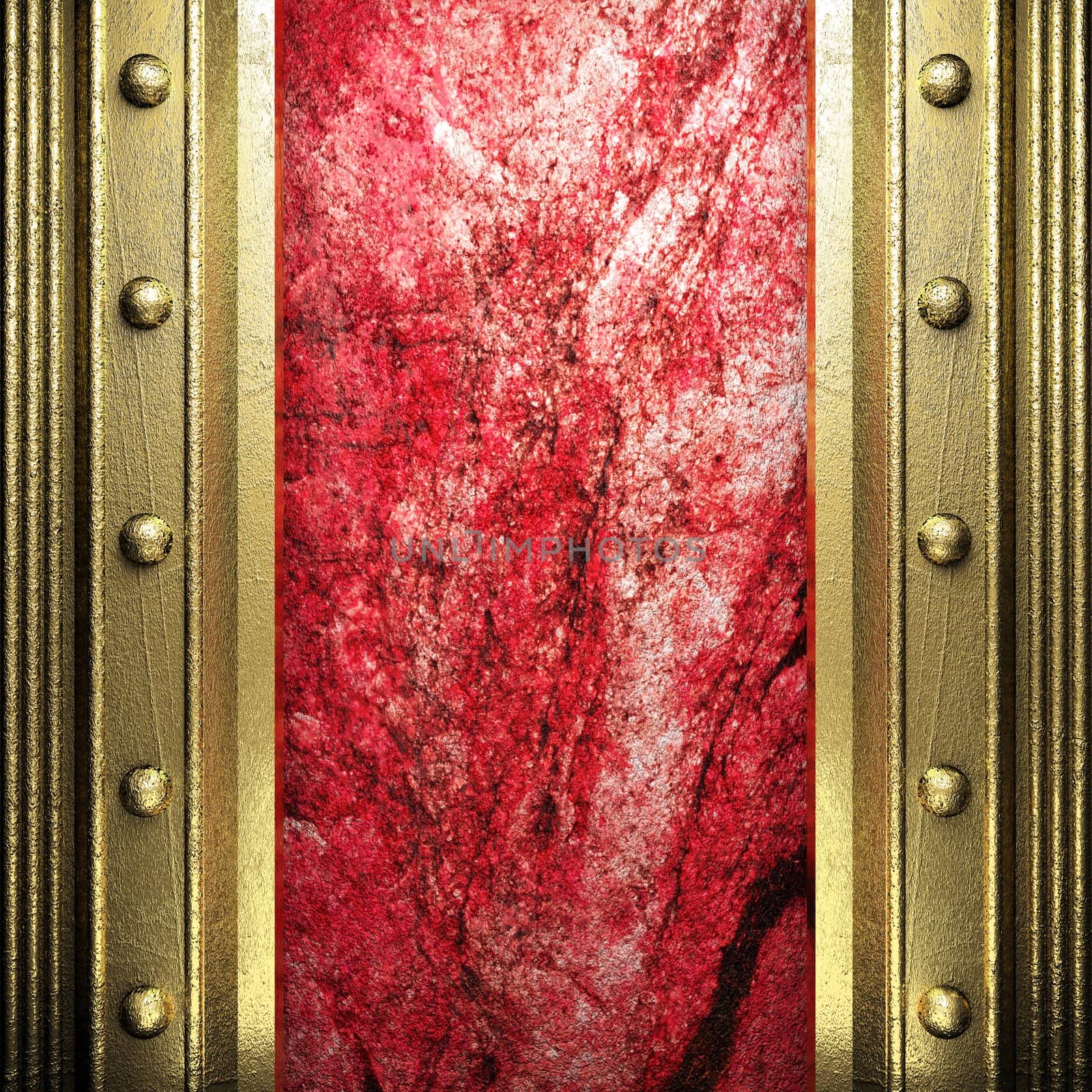 golden background made in 3D