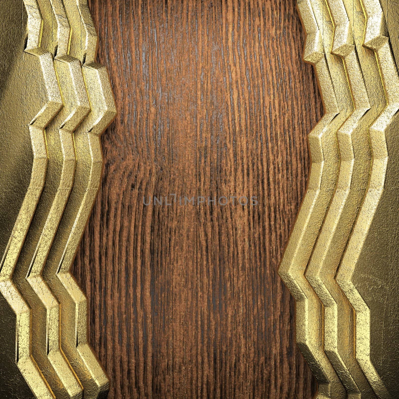 golden background made in 3D