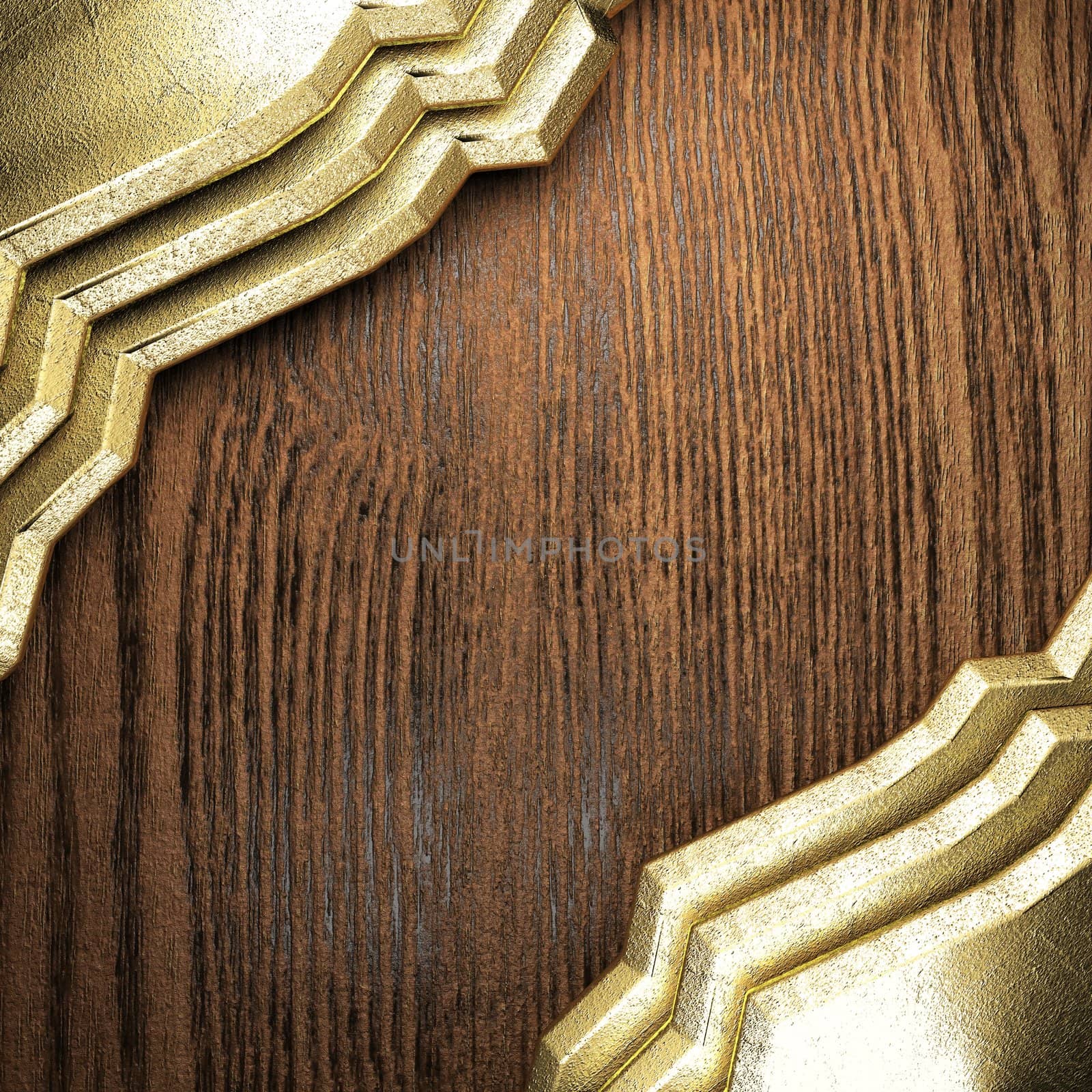 golden background made in 3D