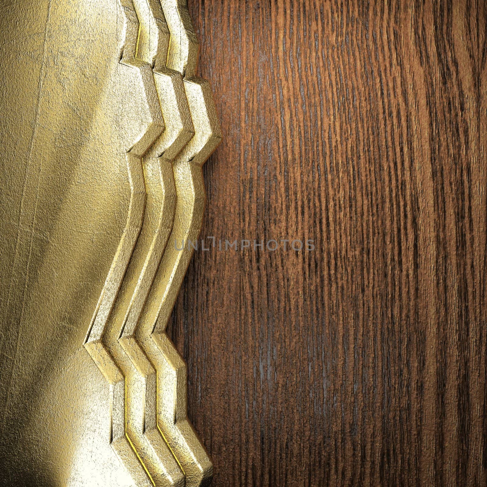 golden background made in 3D