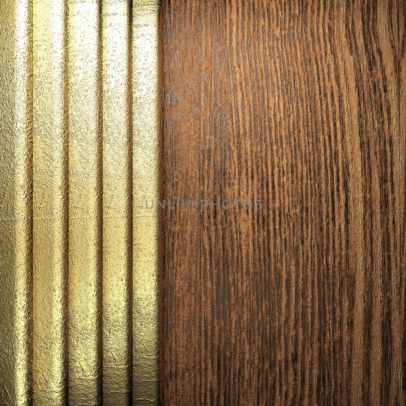 golden background made in 3D