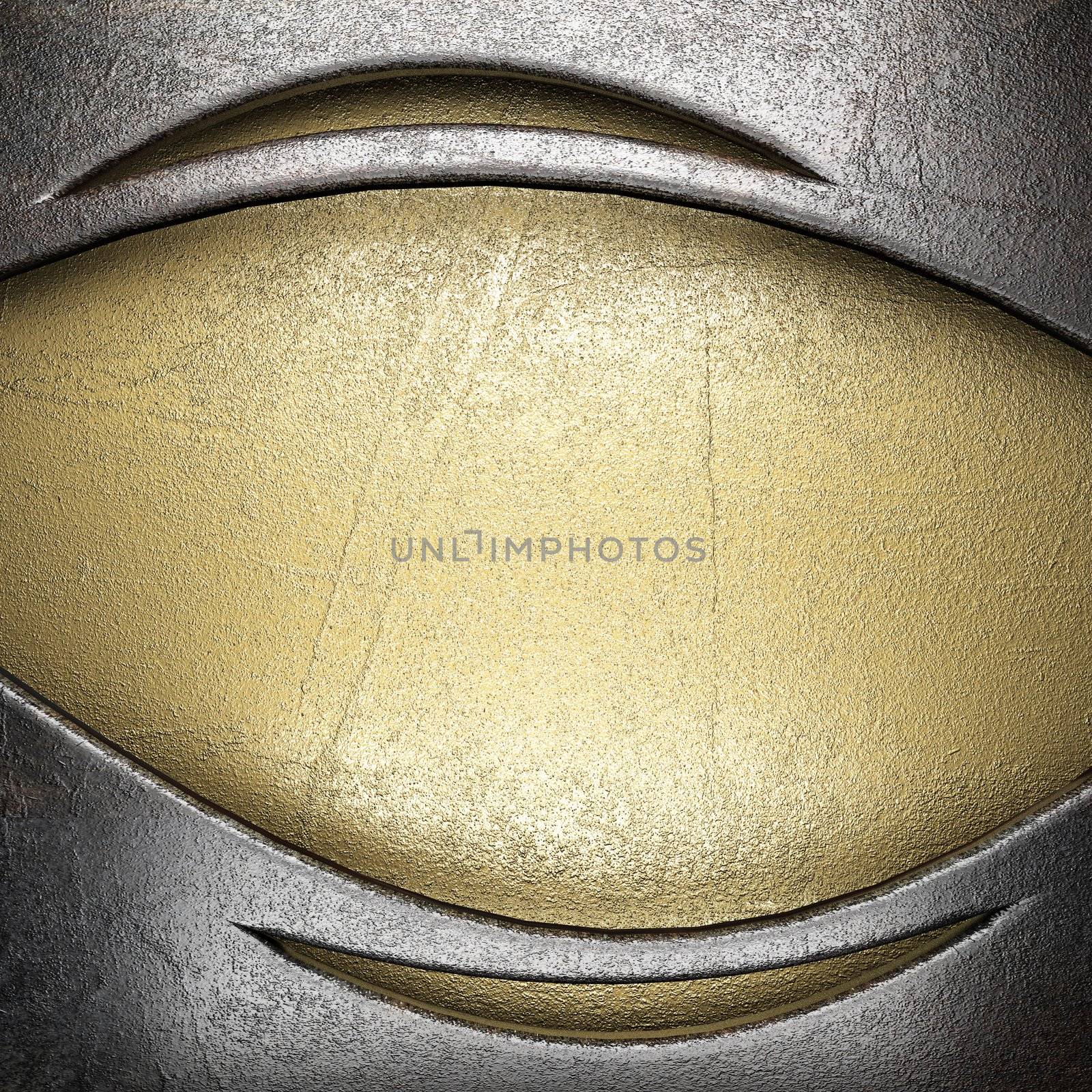 metal on gold made in 3D