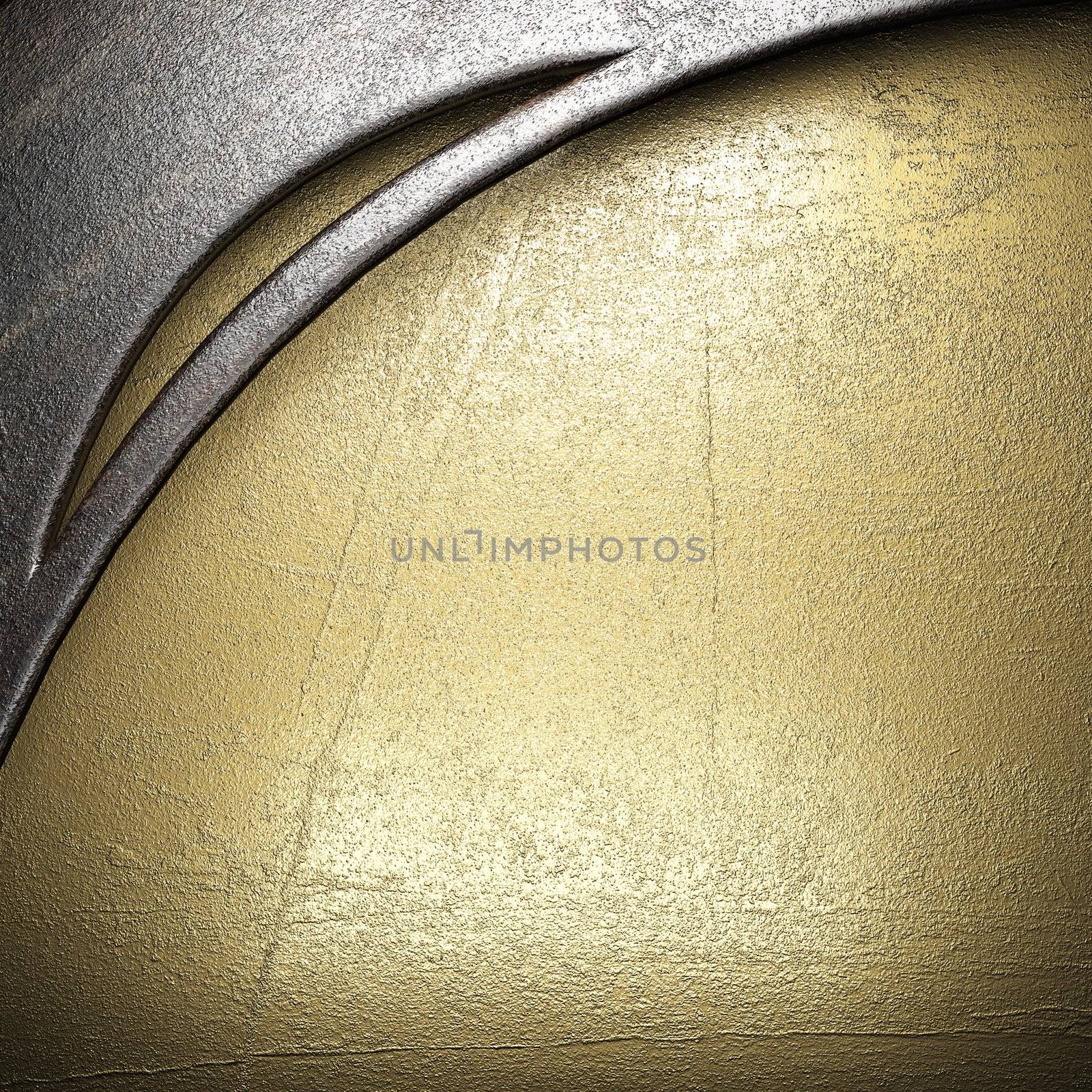 metal on gold made in 3D