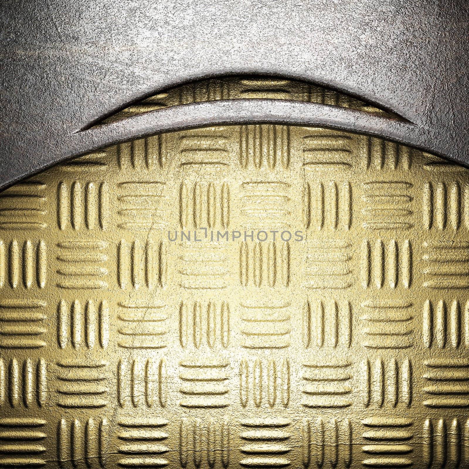 metal on gold made in 3D