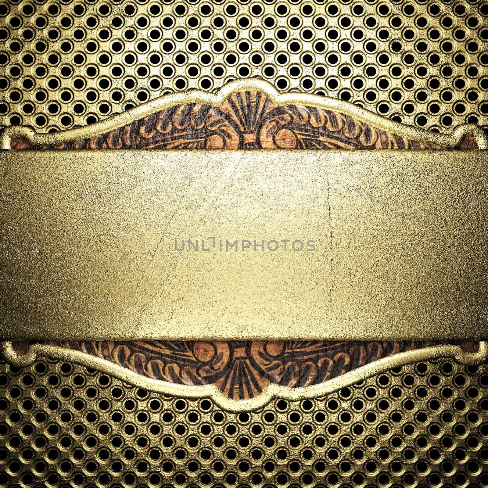 golden background made in 3D