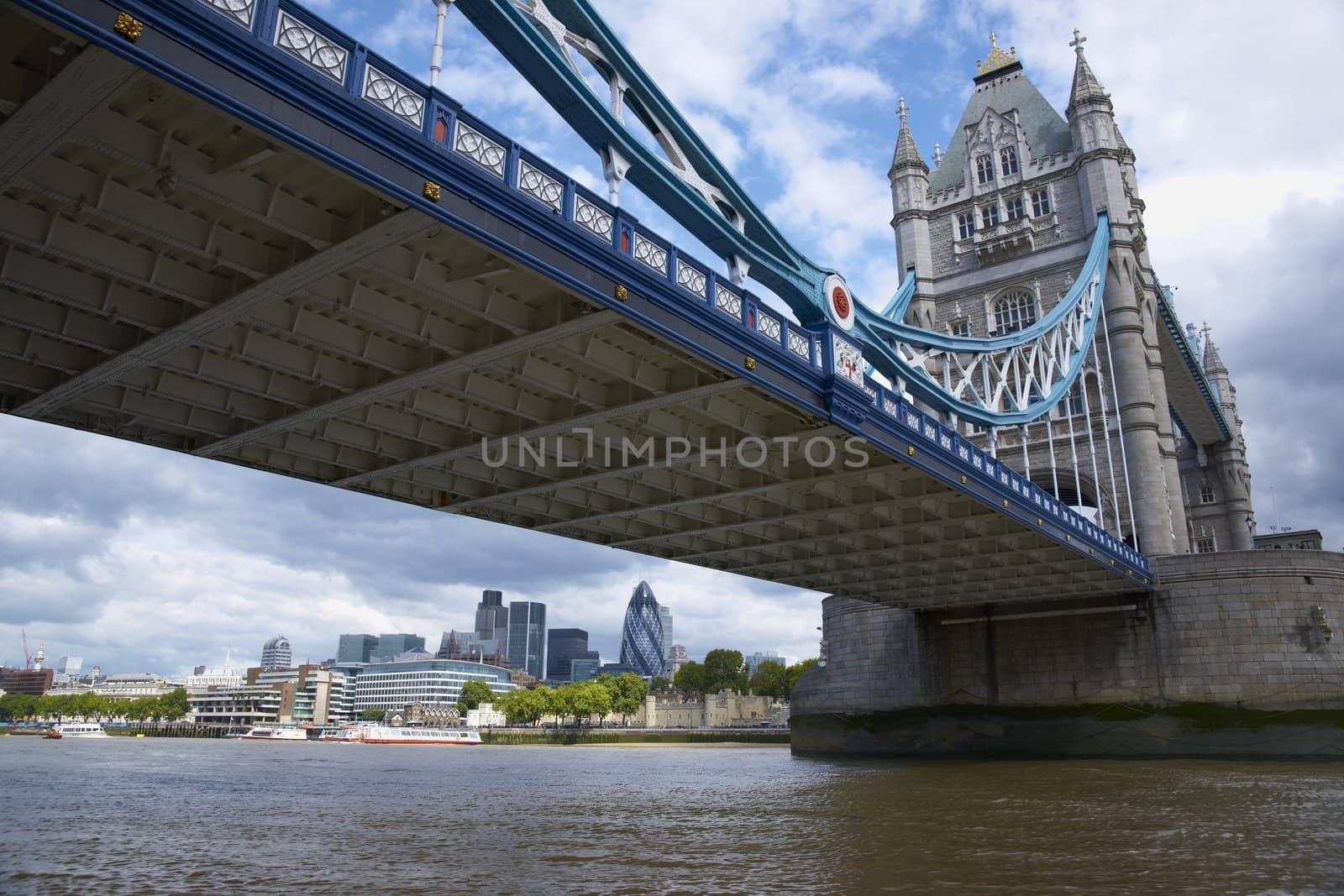 Tower Bridge. Historic bridge across the River Thames in London, England.