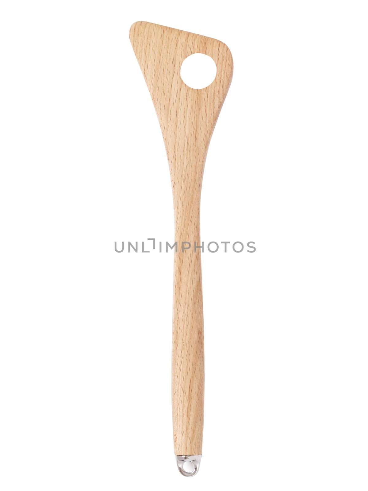 close up of wooden spatula