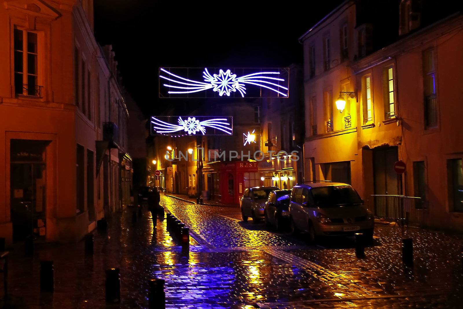 Christmas night in Bayeux. Normandy, France by NickNick