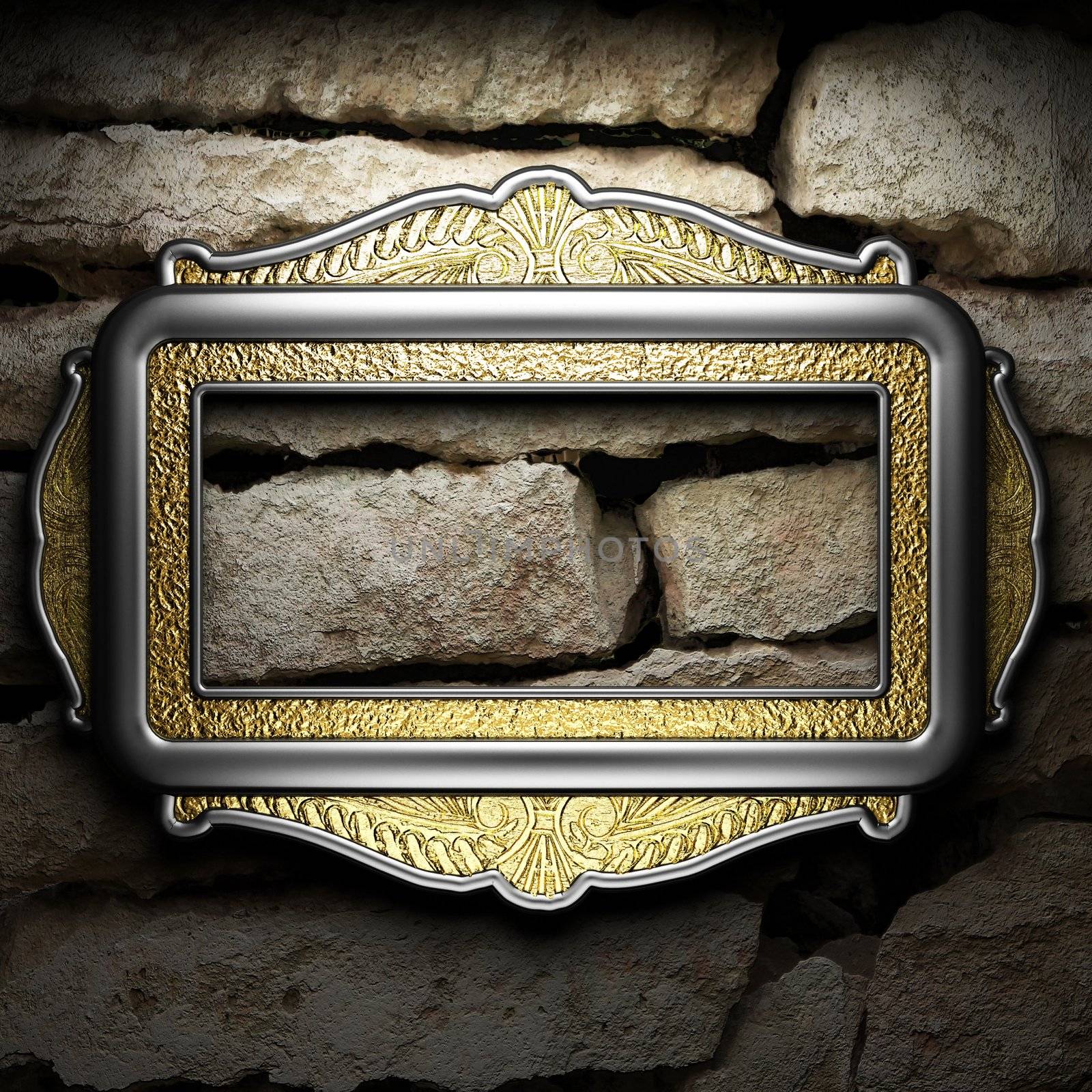 Antique ornament frame