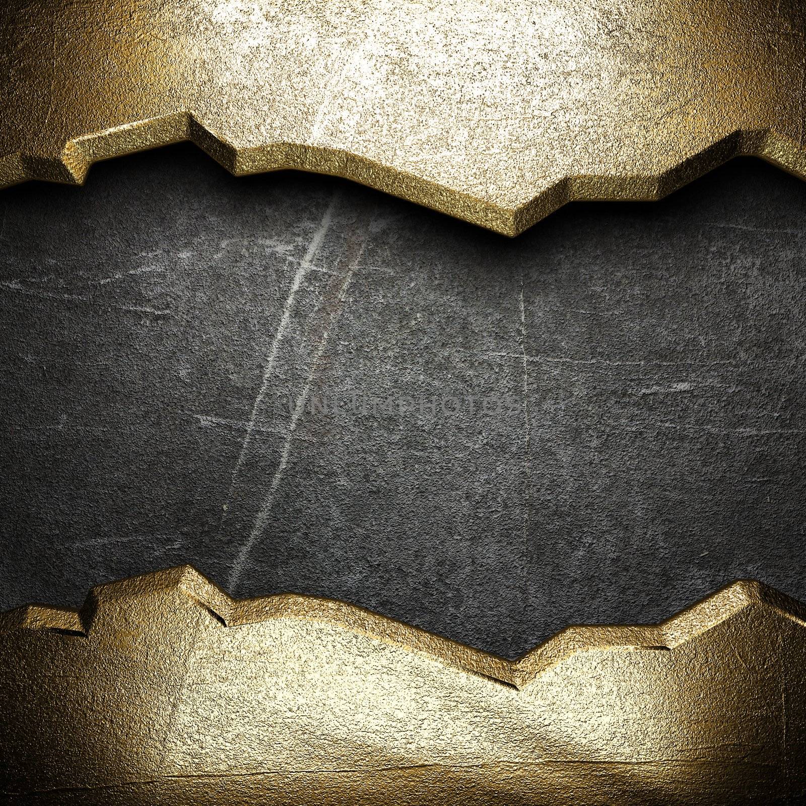 gold on the wall