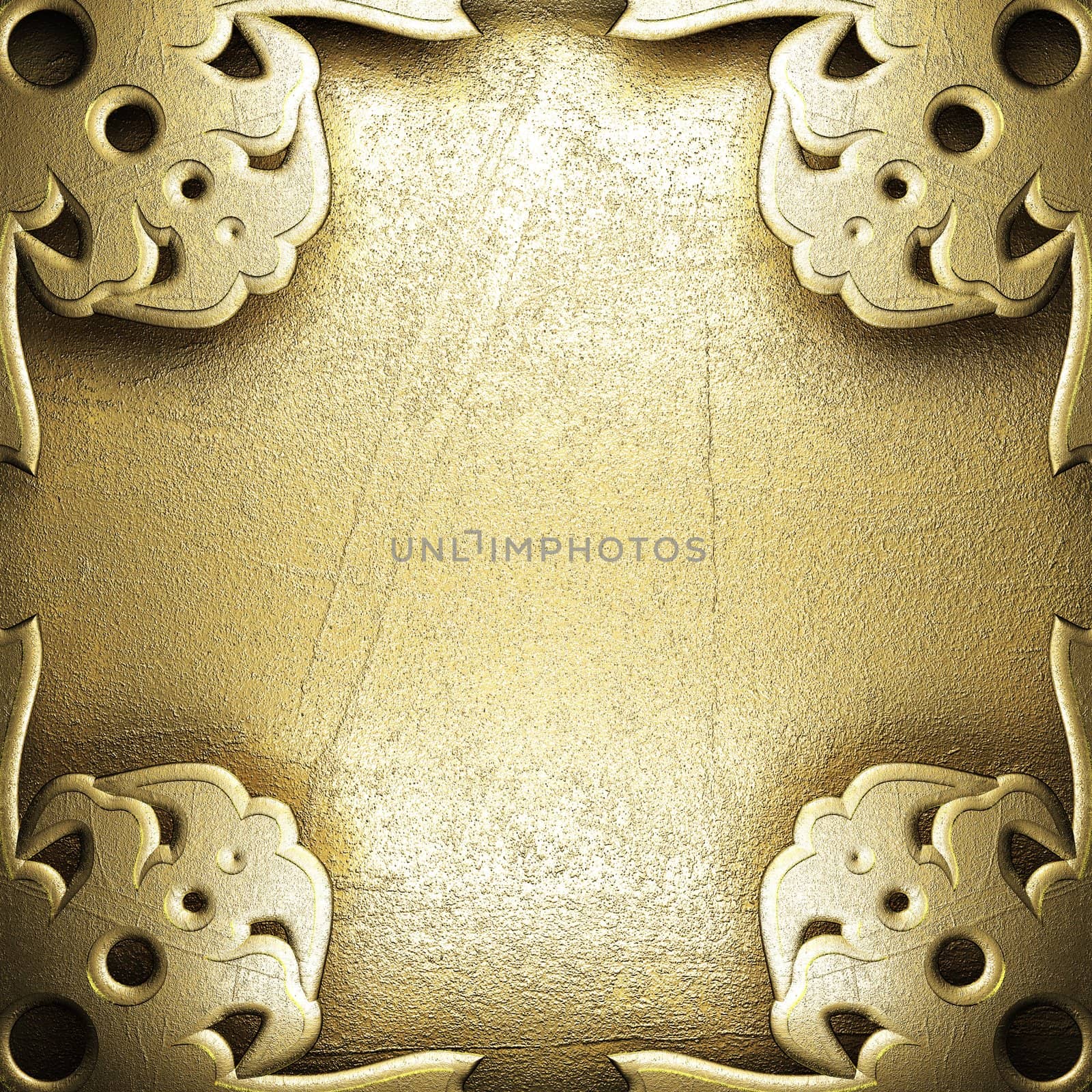 golden background made in 3D