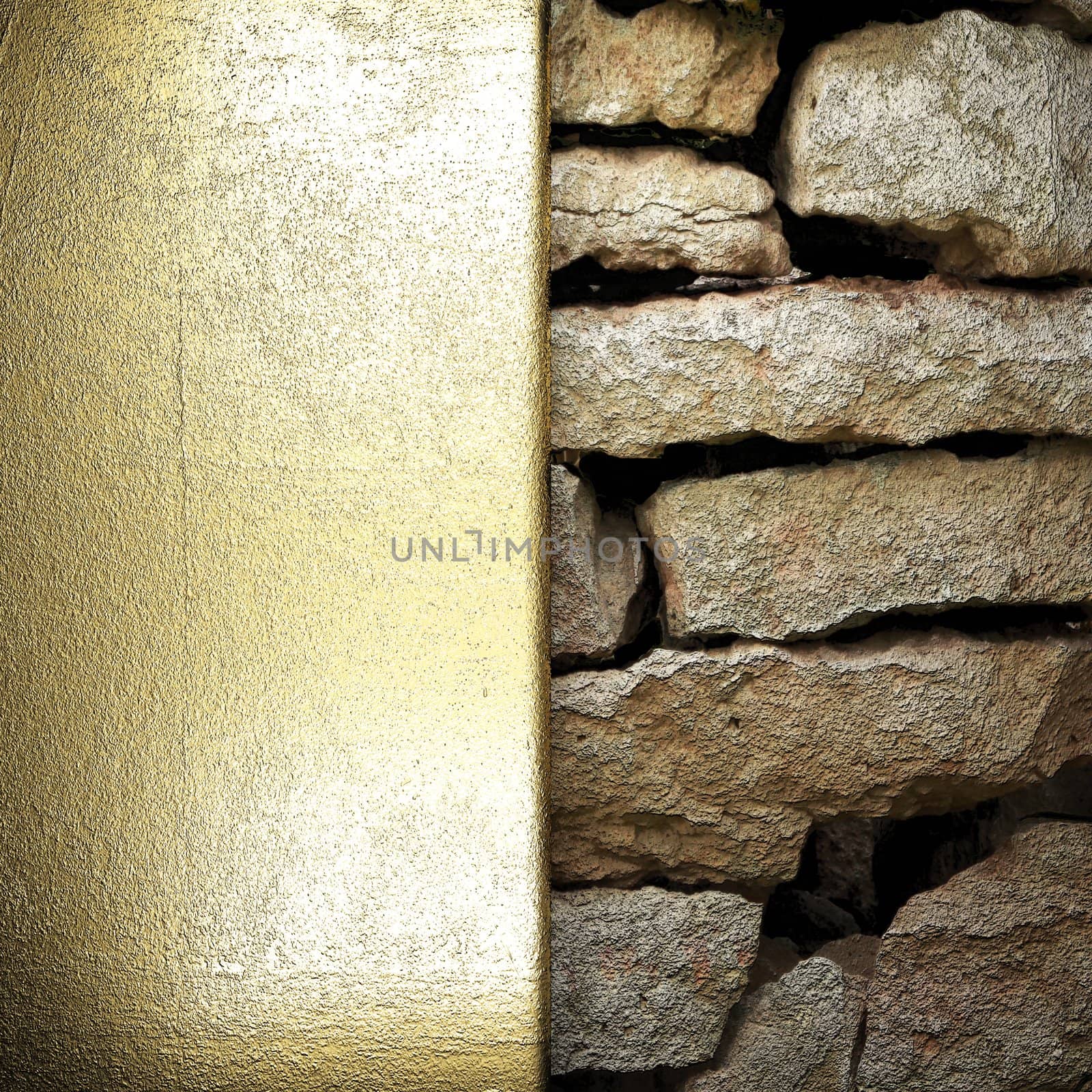 golden background made in 3D