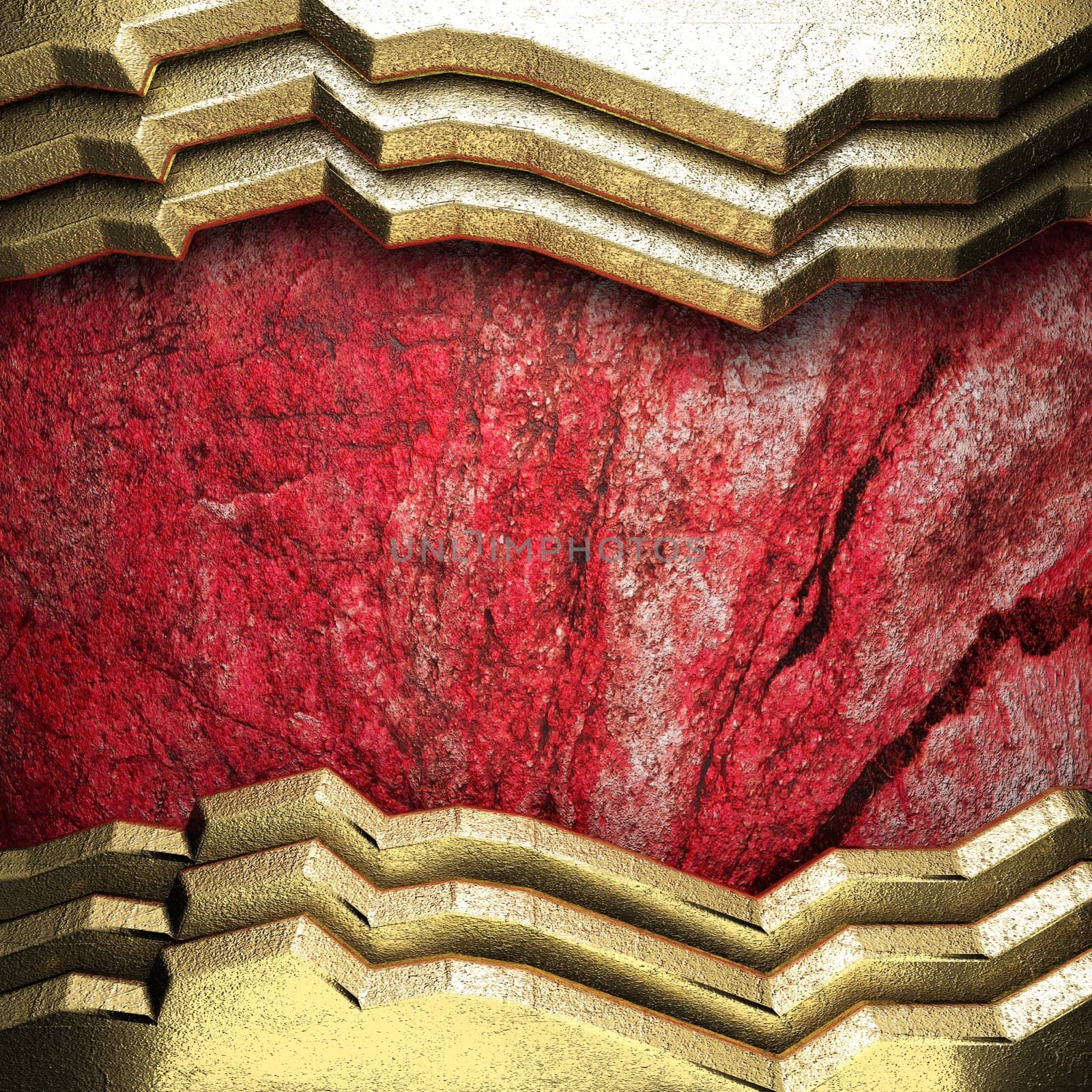 golden background made in 3D
