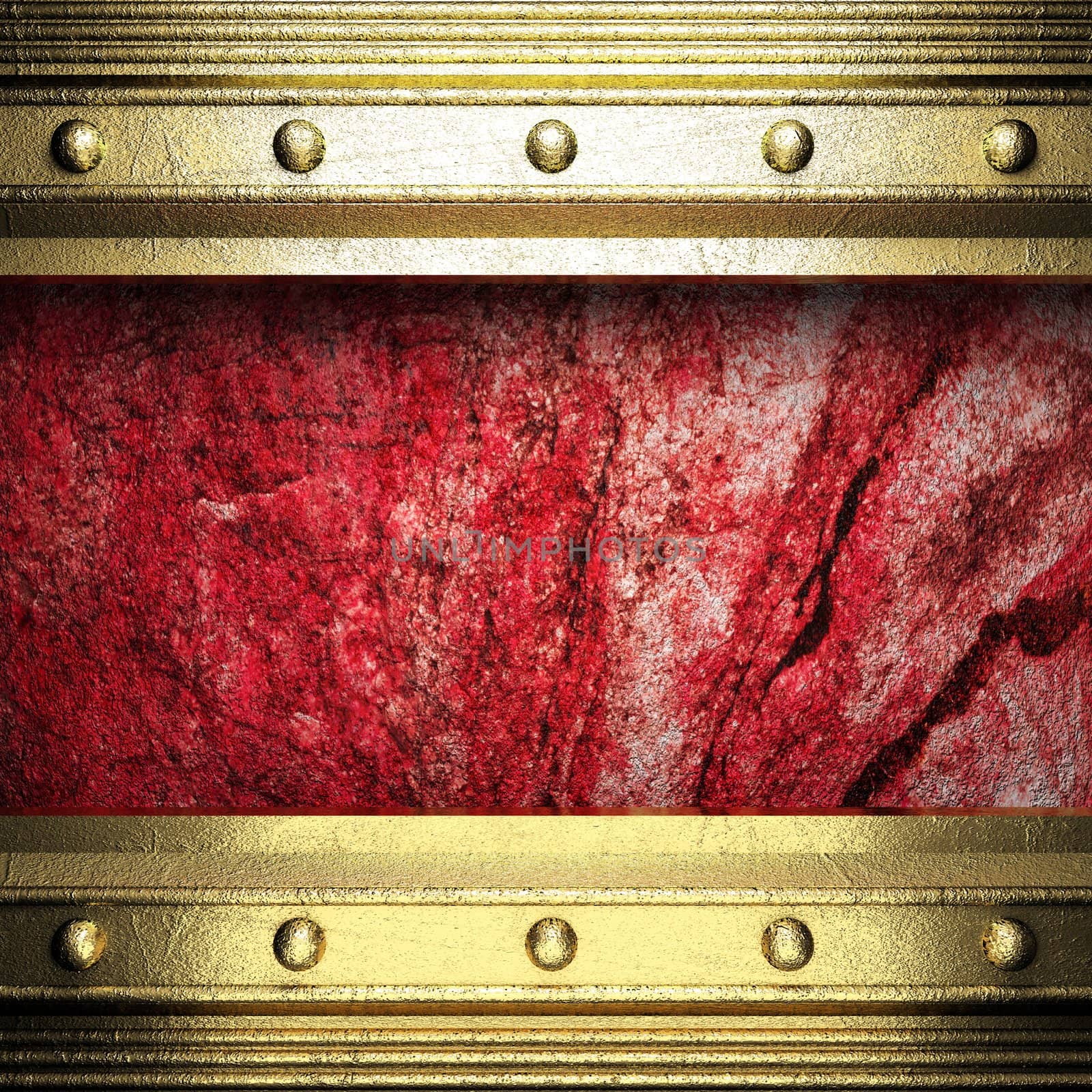 golden background made in 3D