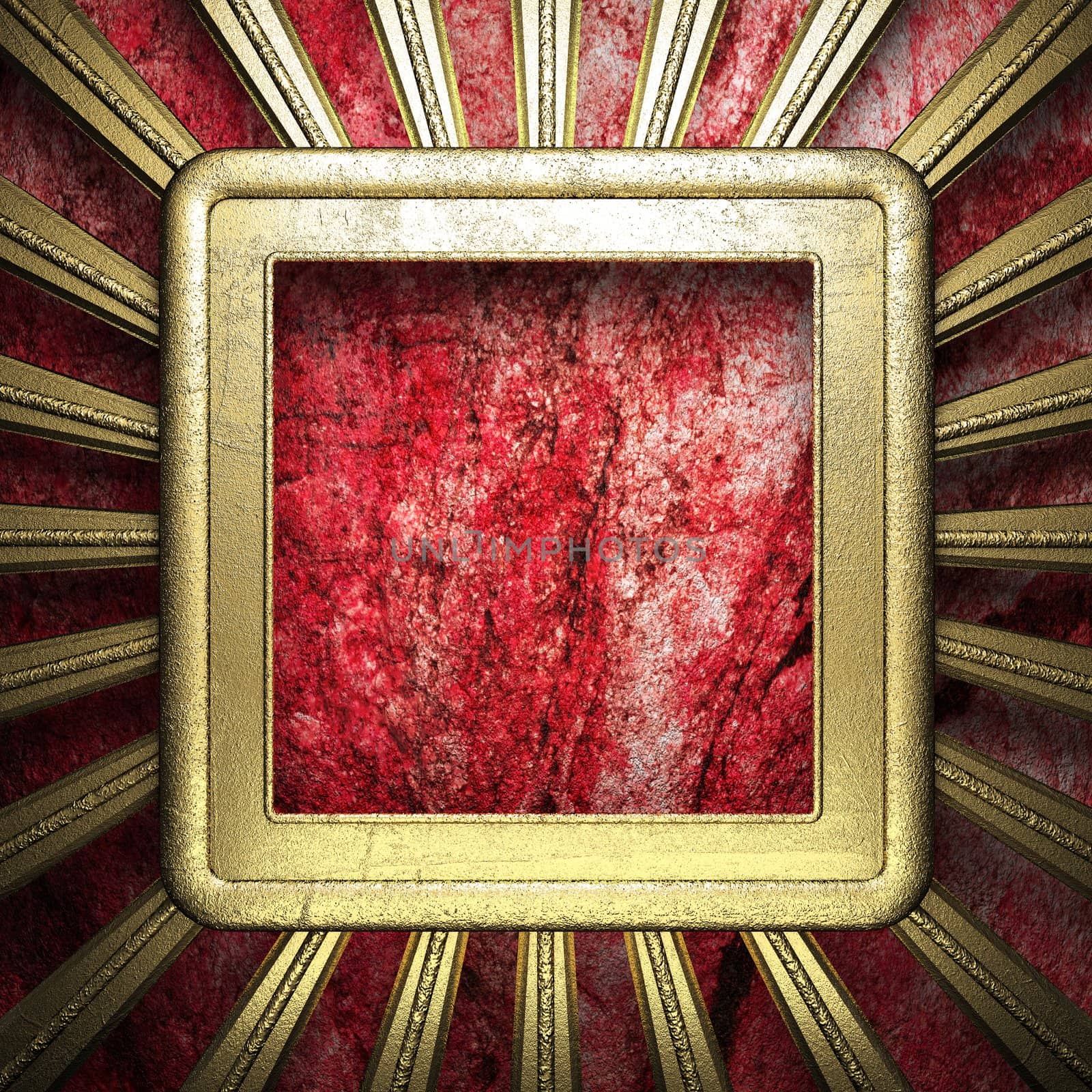 golden background made in 3D