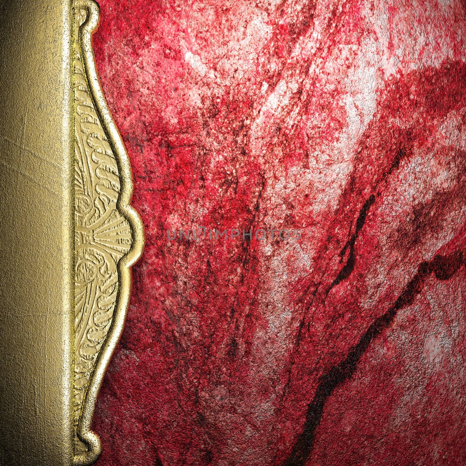 golden background made in 3D