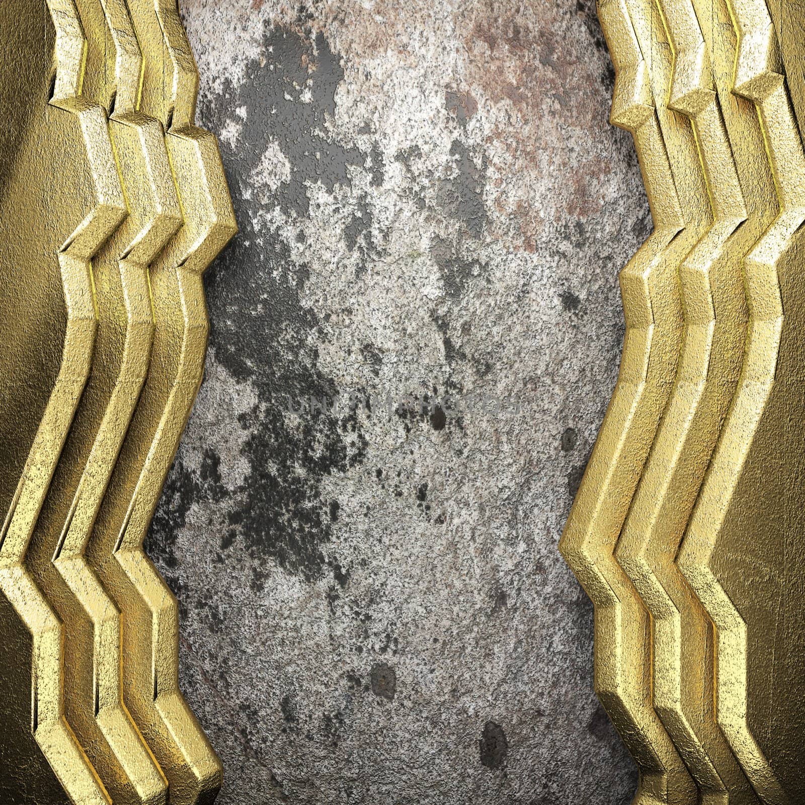 golden background made in 3D