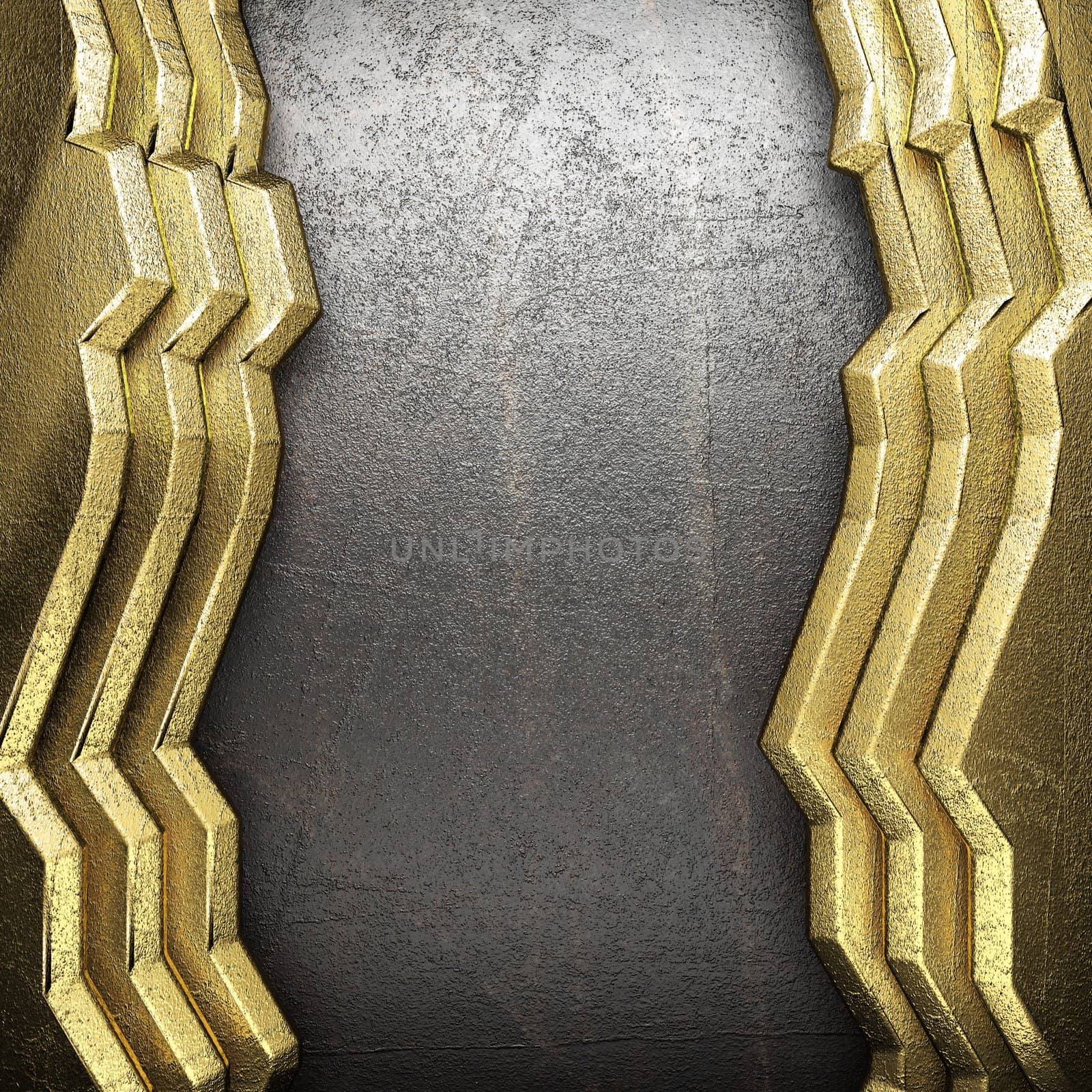 golden background made in 3D