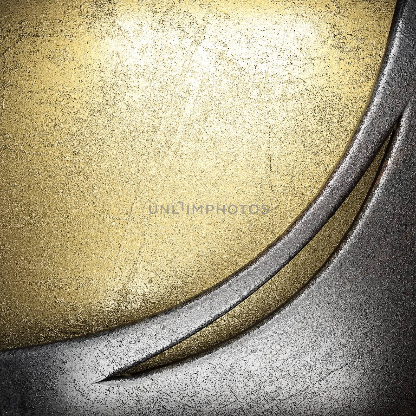 metal on gold made in 3D