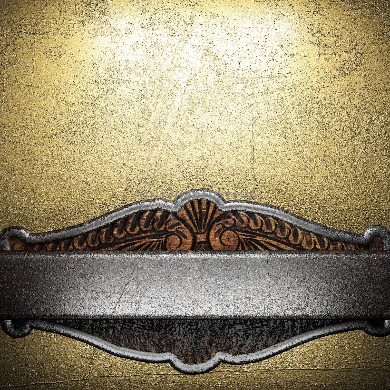 metal on gold made in 3D