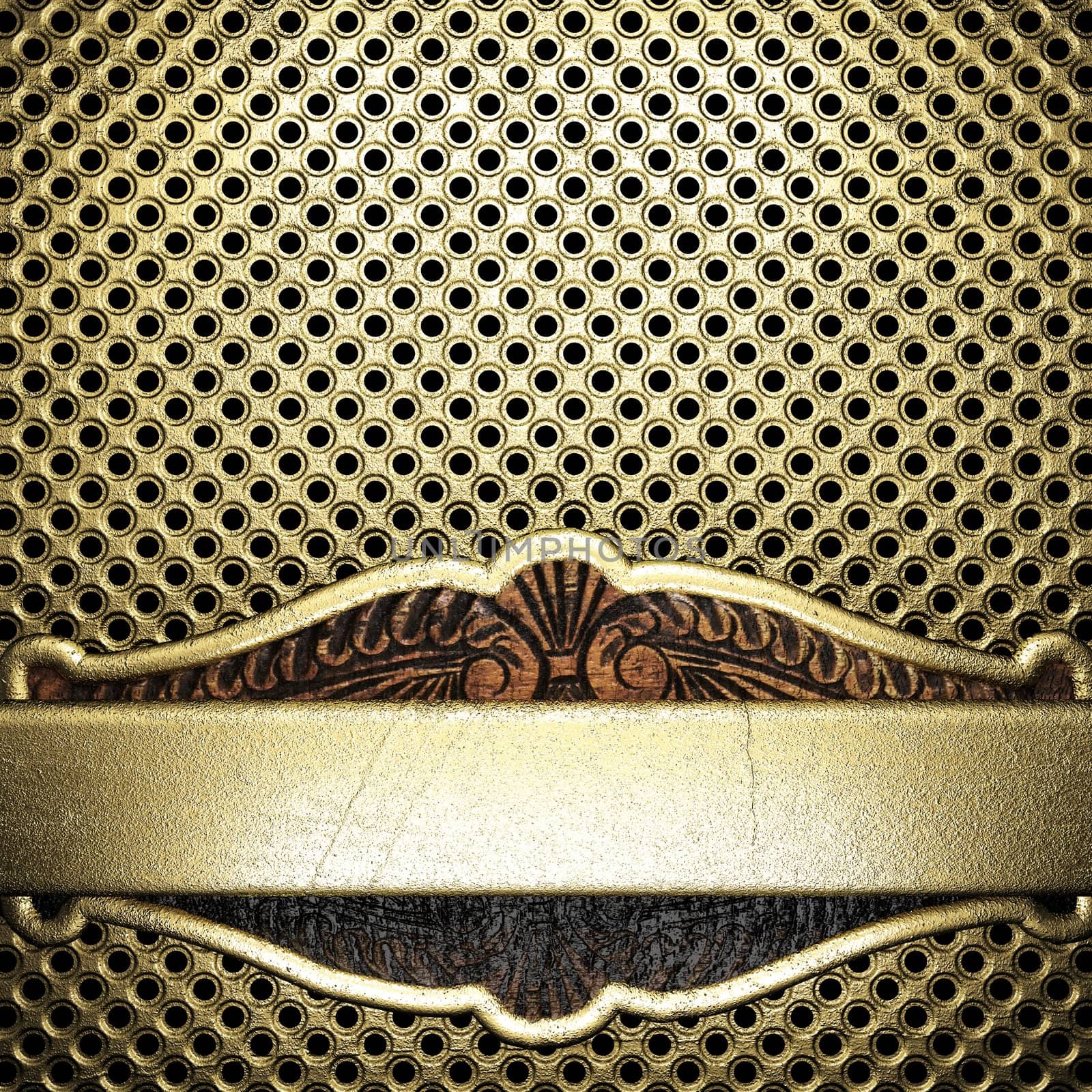 golden background made in 3D