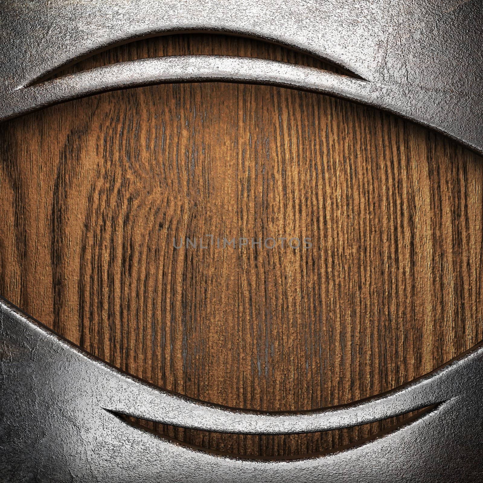 metal on wall made in 3D